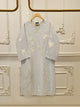 2 Piece - Pure Embroidered Cotton Net Suit S114470