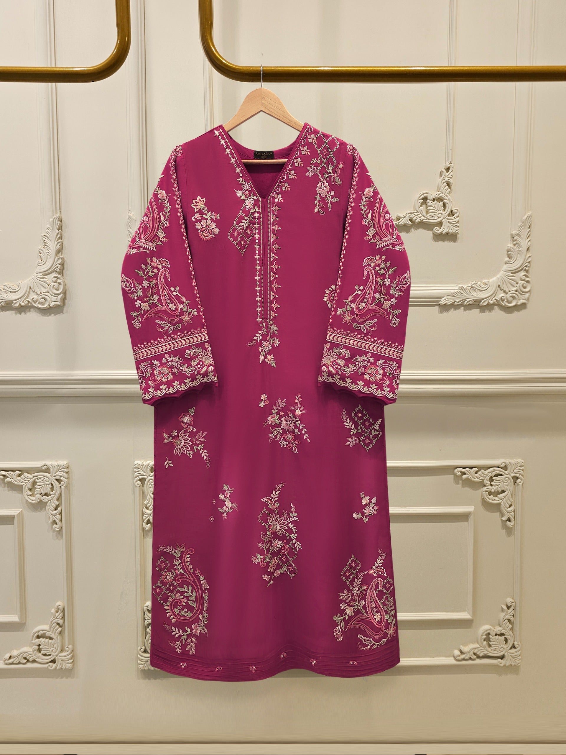 Embroidered Kora Cotton Shirt S114471