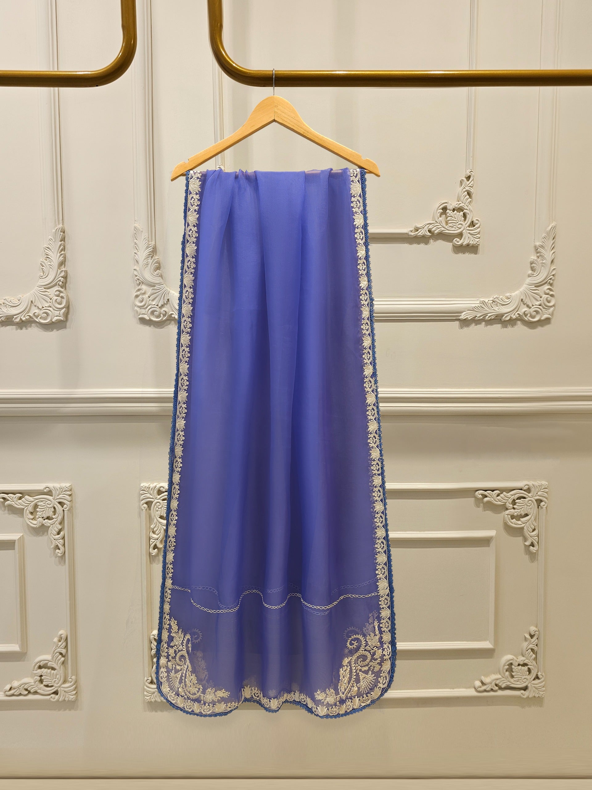 3 Piece - Pure Embroidered Korean Silk Suit S114474