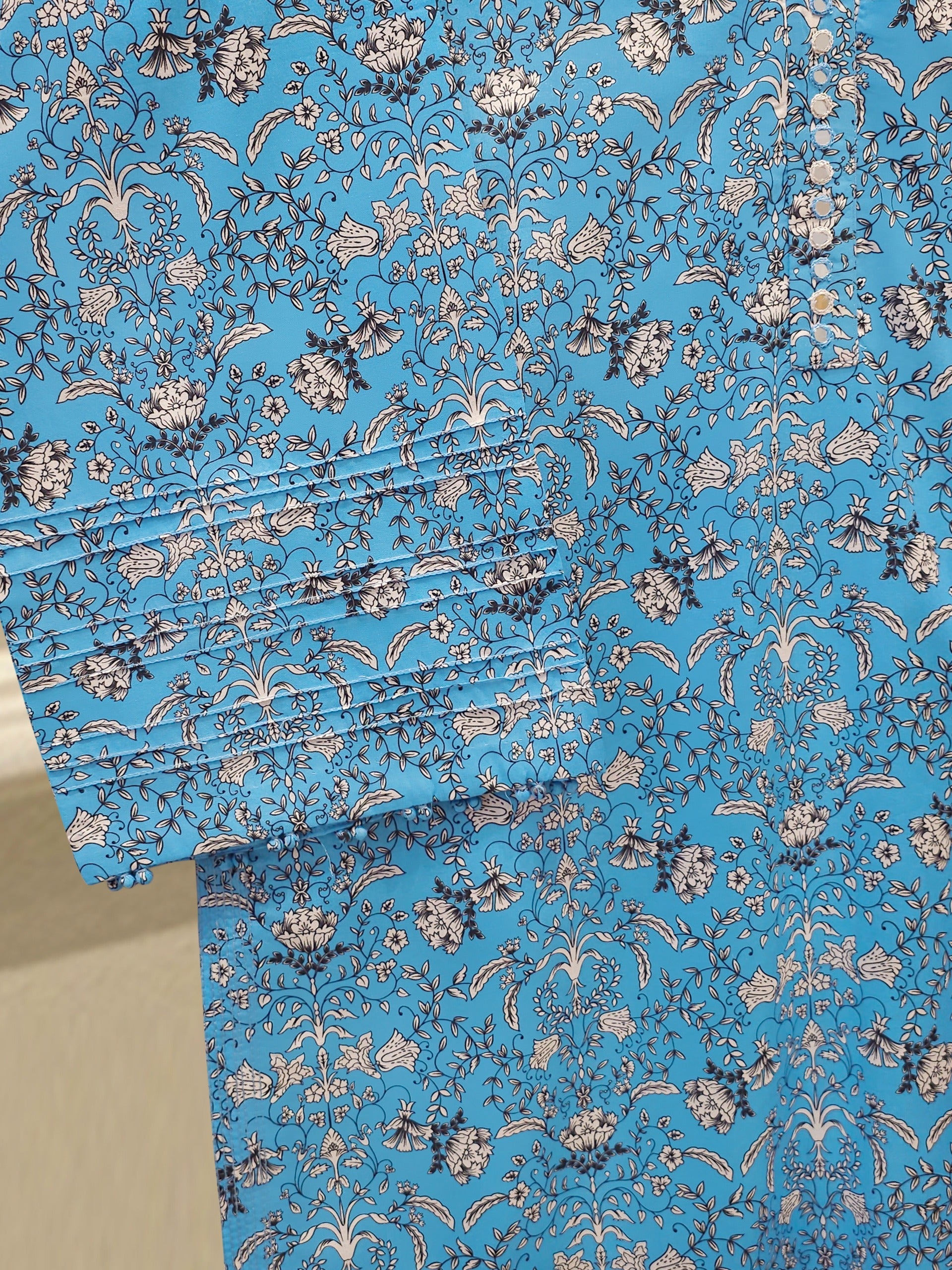 Digital Printed Cambric Shirt S114479