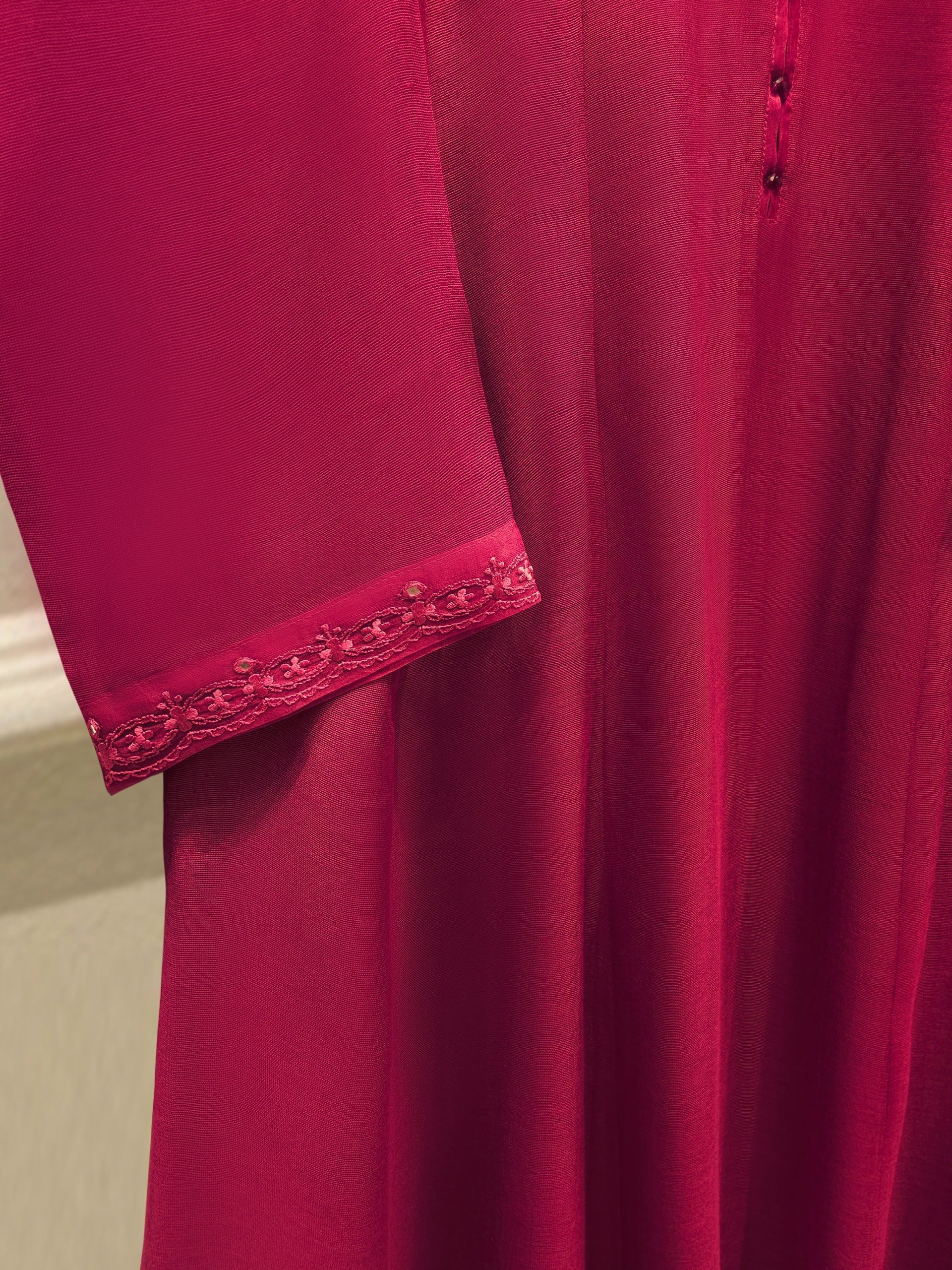 3 Piece - Pure Embroidered Cotton Net Suit S114485