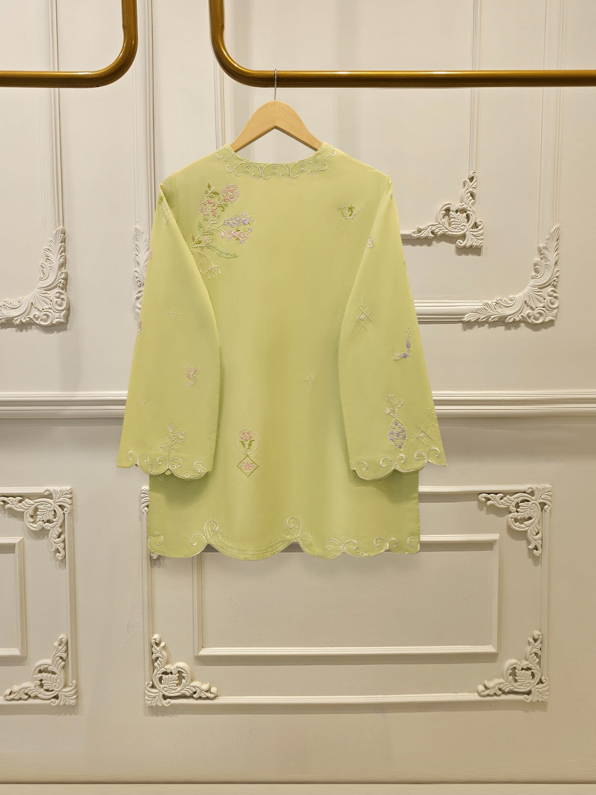 2 Piece - Embroidered Cambric Suit WS00331