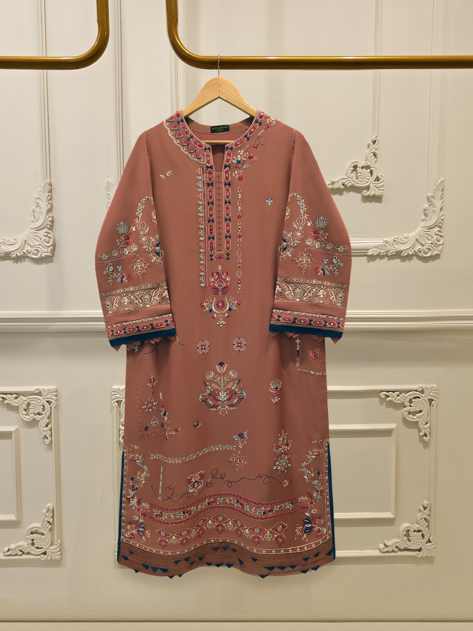 2 Piece - Embroidered Kora Cotton Suit S114501