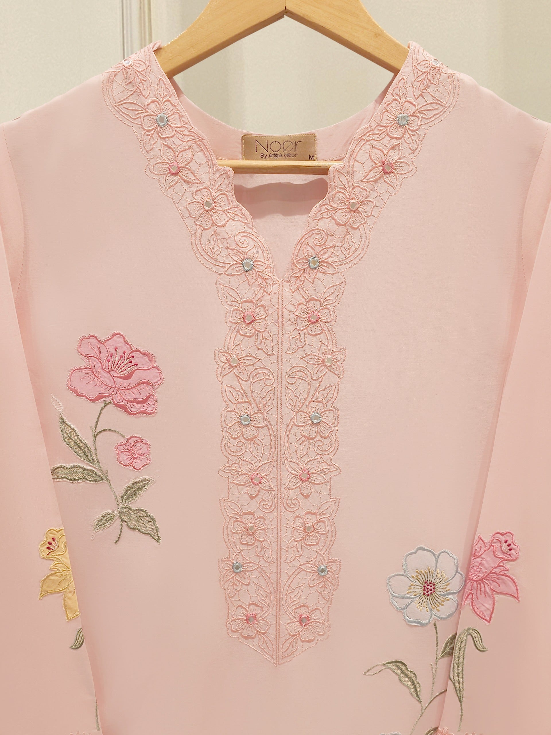 2 Piece - Embroidered Cambric Suit WS00323
