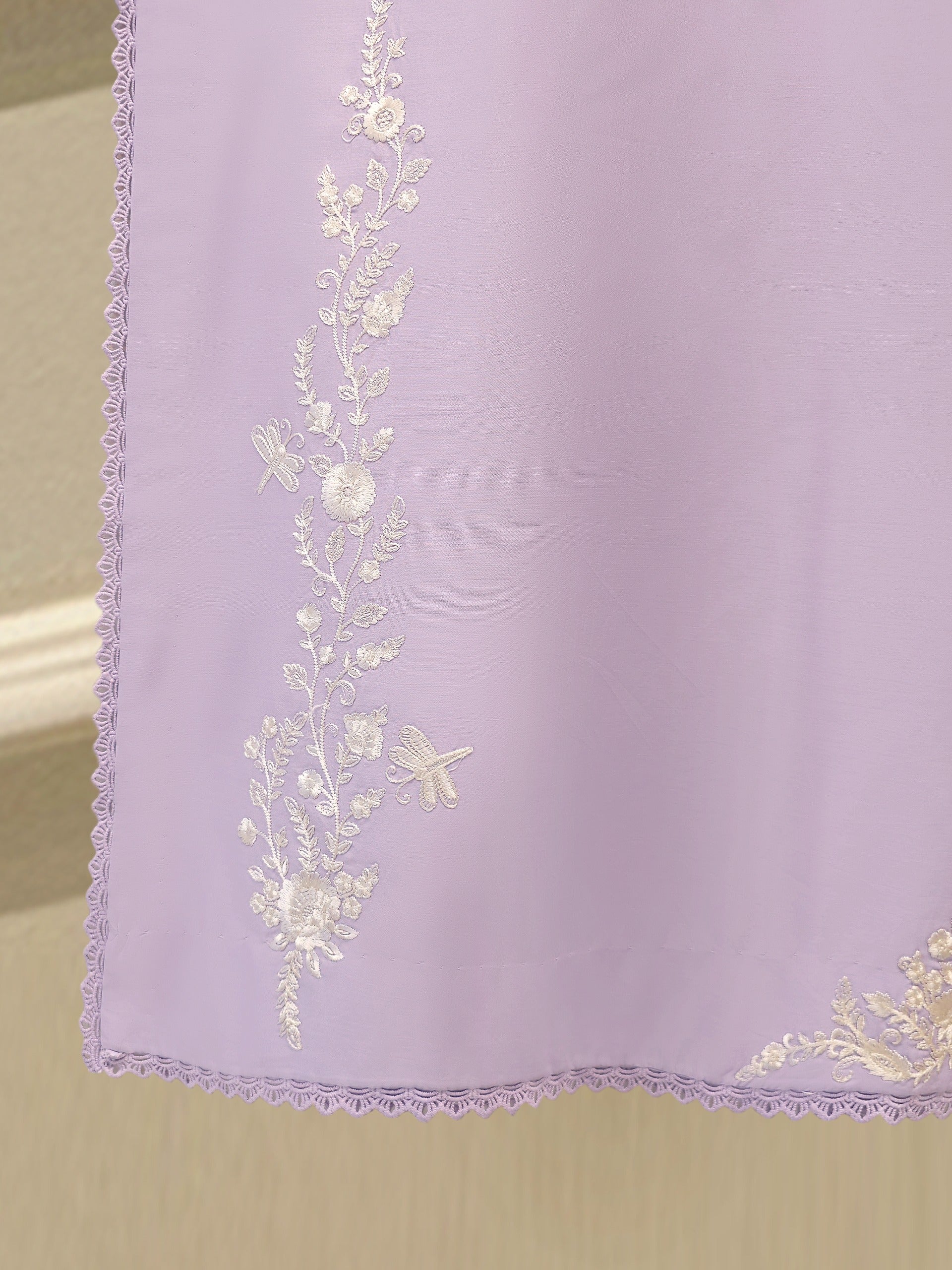 2 Piece - Embroidered Cambric Suit S114568