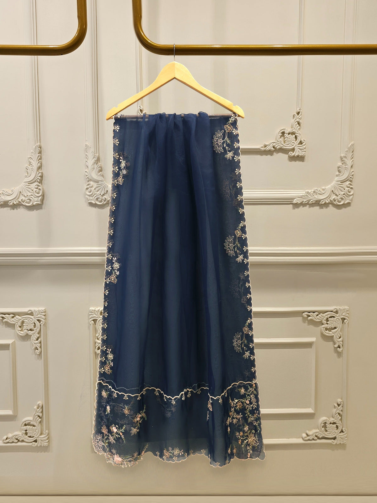3 Piece - Pure Khaddi Silk Embroidered Suit S114674