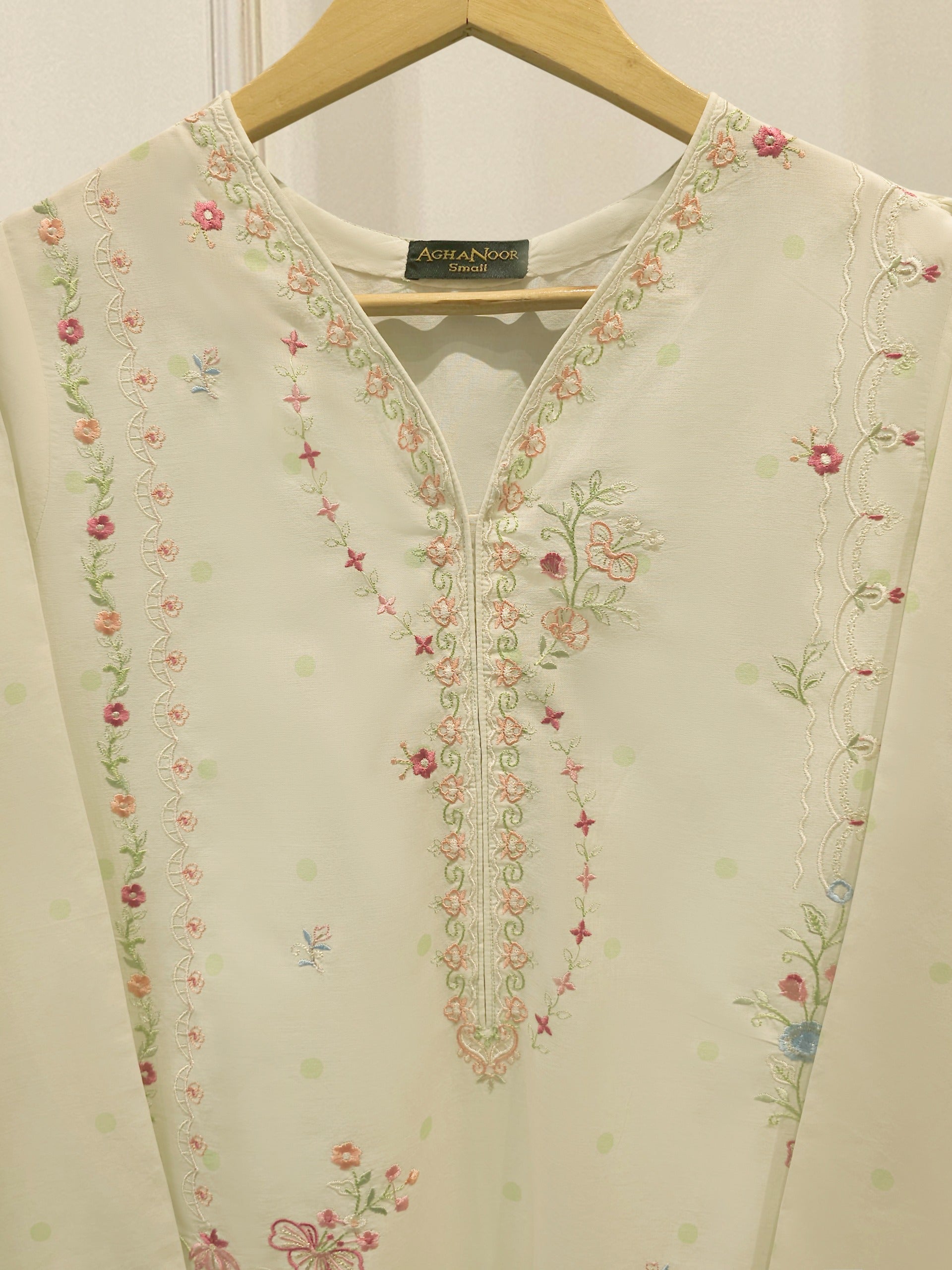 2 Piece - Embroidered Cambric Suit S114824