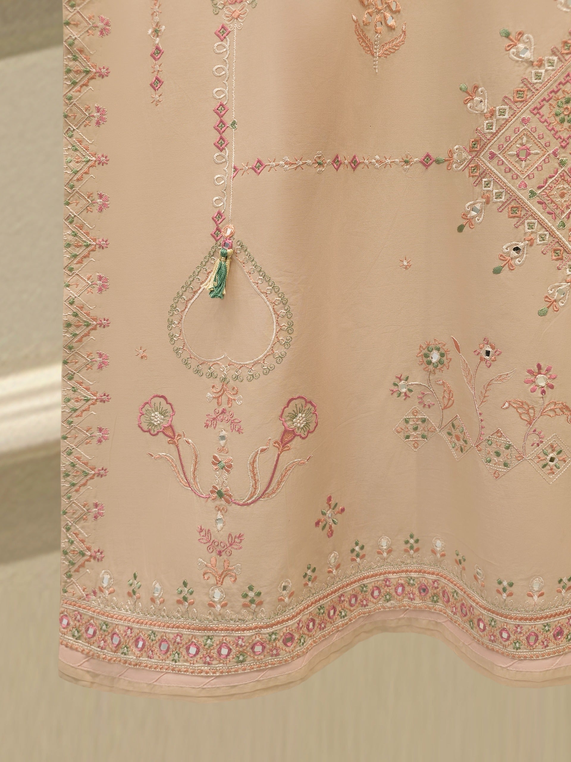 2 Piece - Embroidered Cambric Suit WS00338