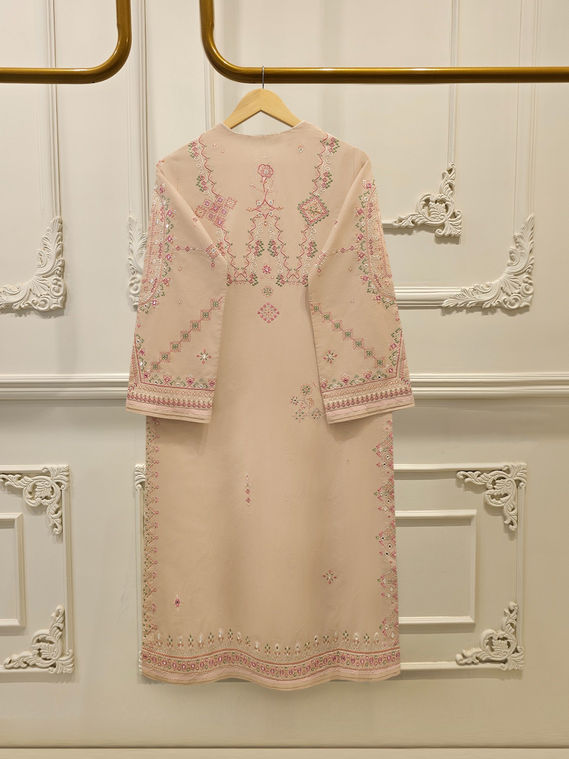 2 Piece - Embroidered Cambric Suit WS00338
