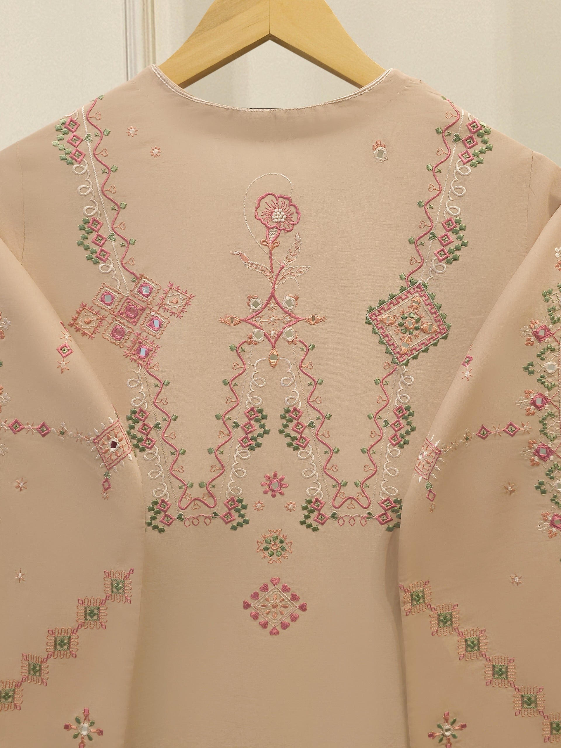 2 Piece - Embroidered Cambric Suit WS00338