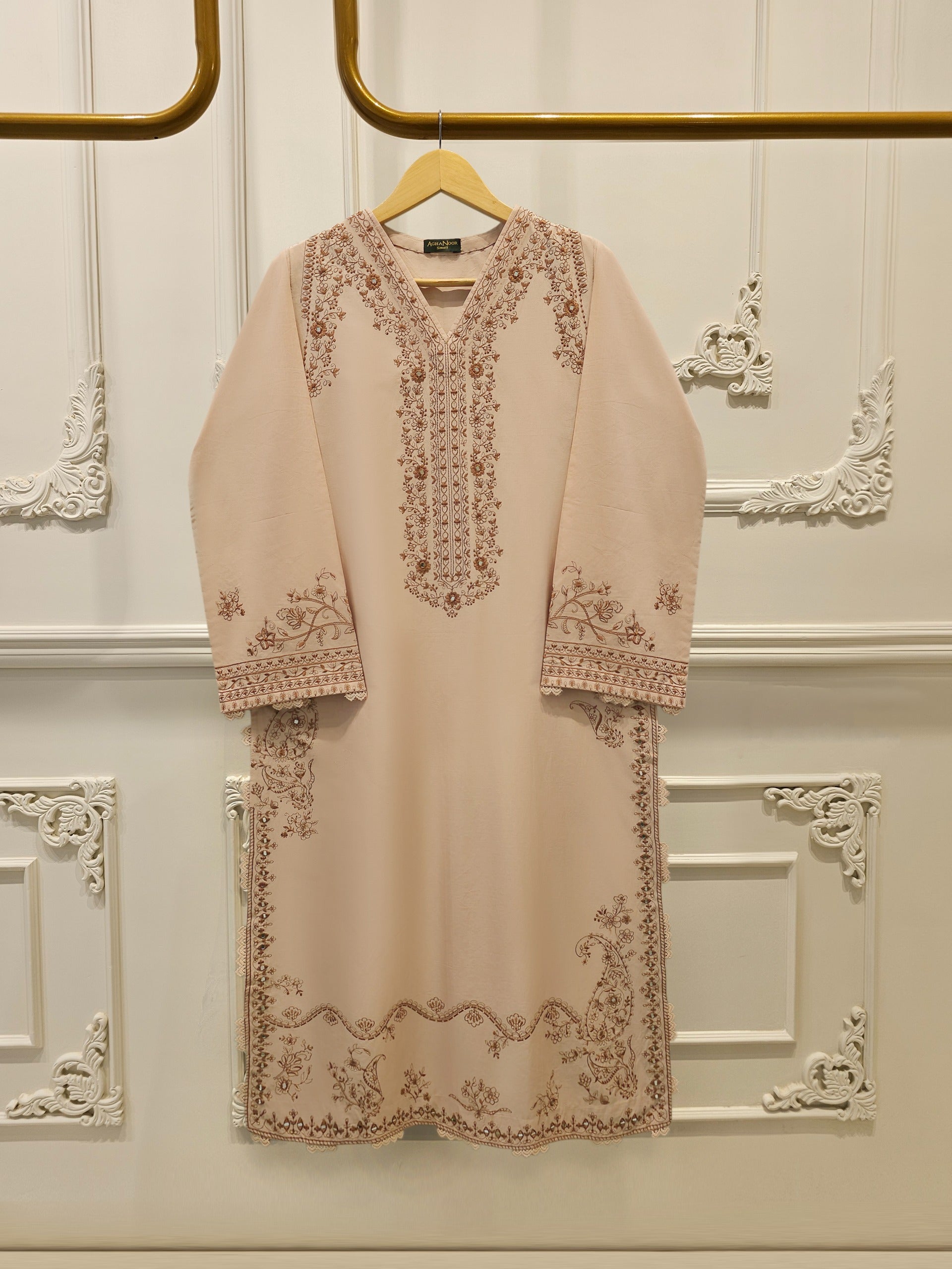 2 Piece - Embroidered Cambric Suit S114806