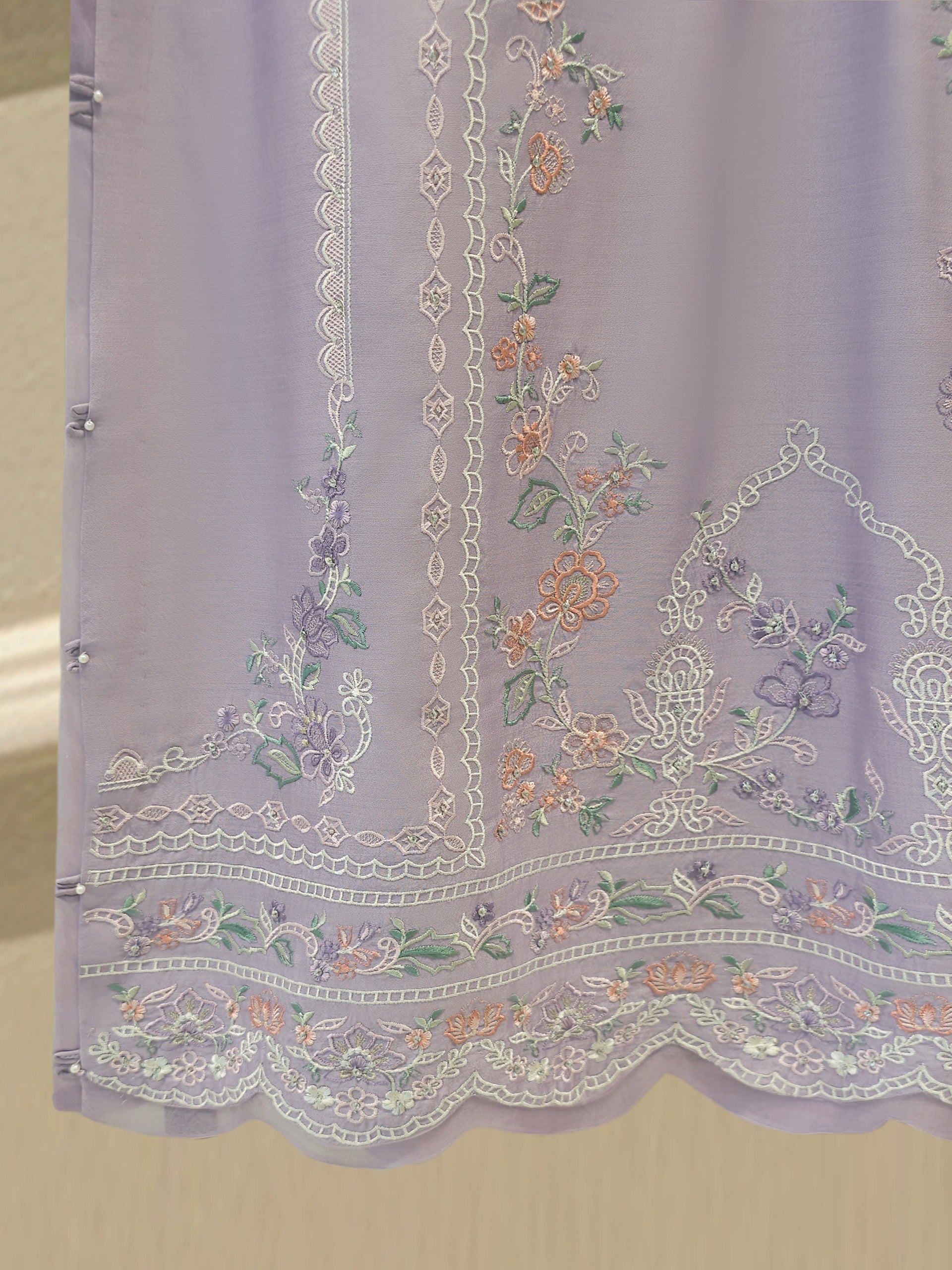 3 Piece - Pure Khaddi Silk Embroidered Suit S114946