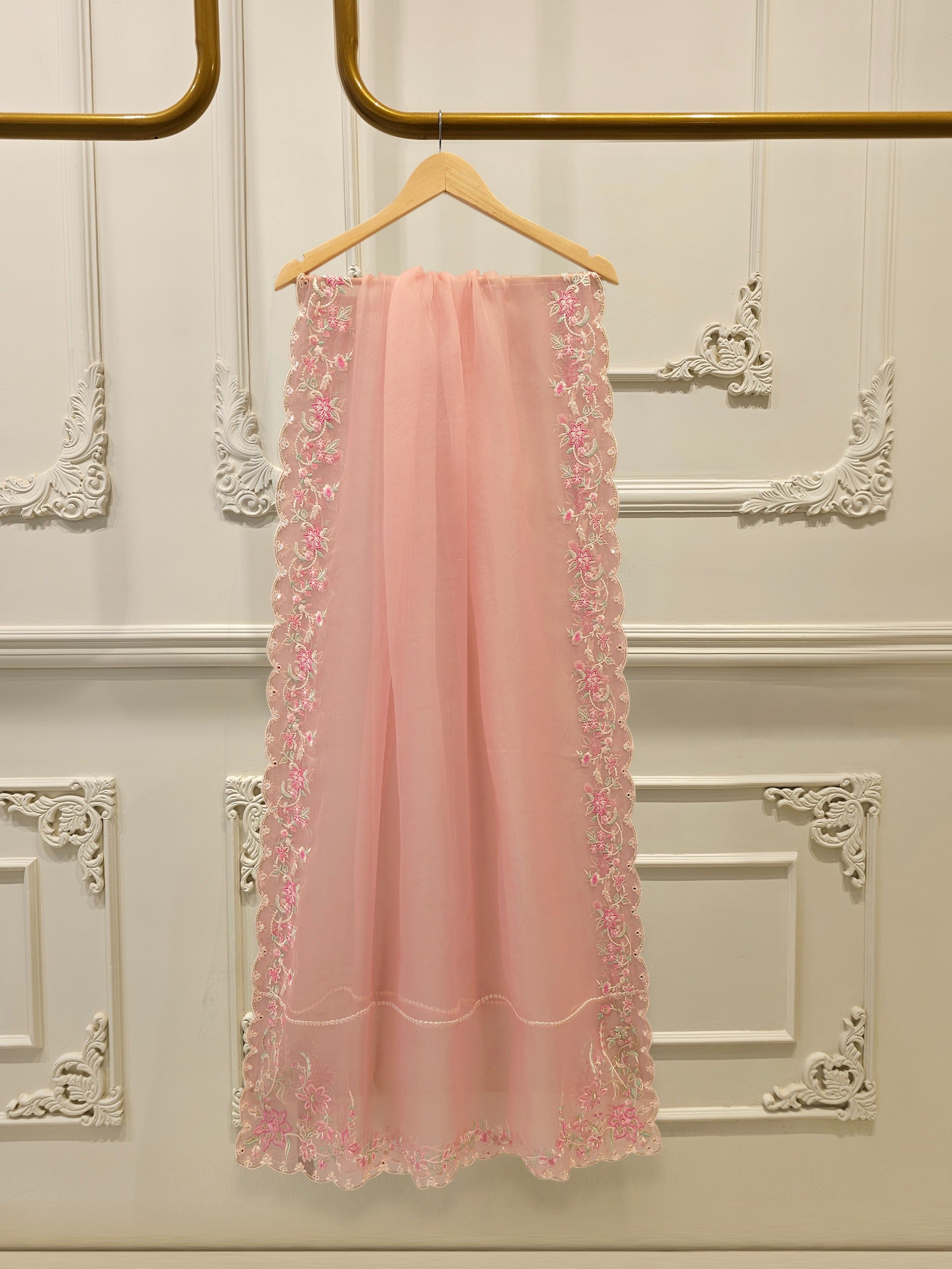 3 Piece- Pure Shisha Silk Embroidered Suit S114948