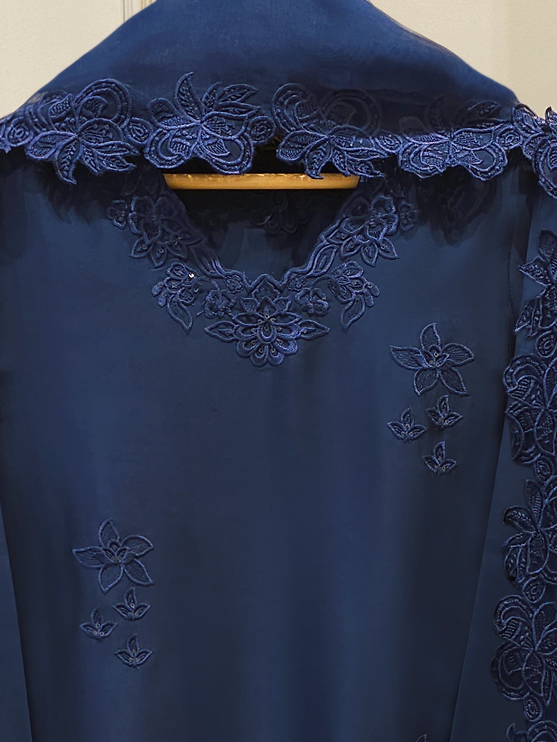 3 Piece- Pure Shisha Silk Embroidered Suit S114947