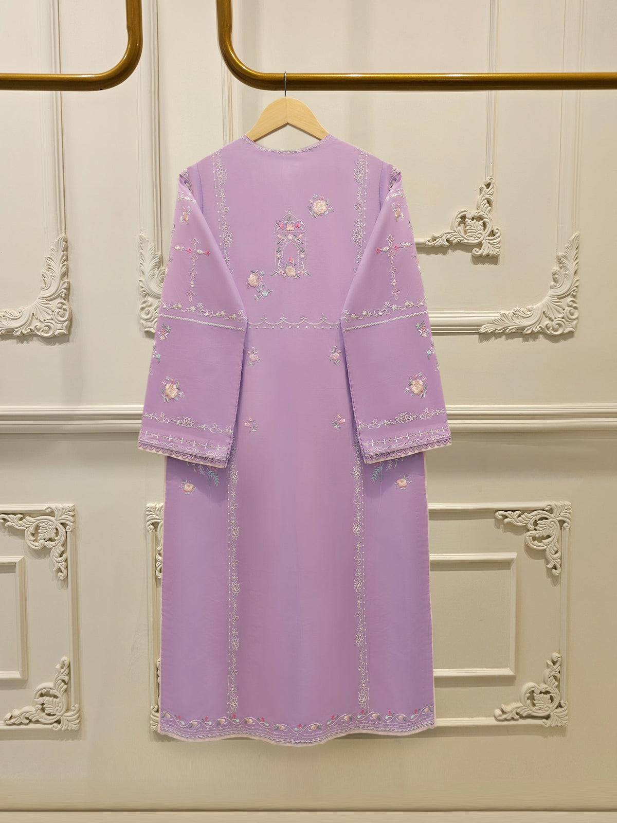 2 Piece - Embroidered Cambric Suit S115007