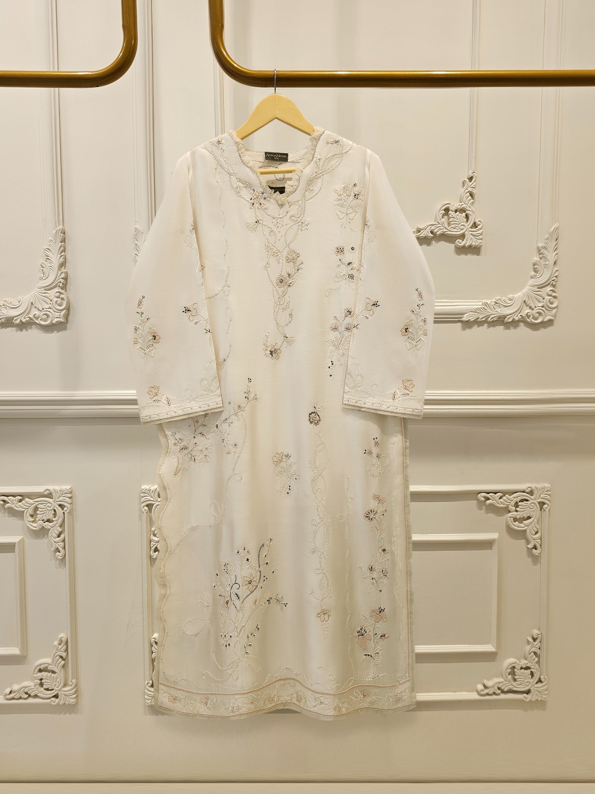 2 Piece- Pure Shisha Silk Embroidered Suit S114985