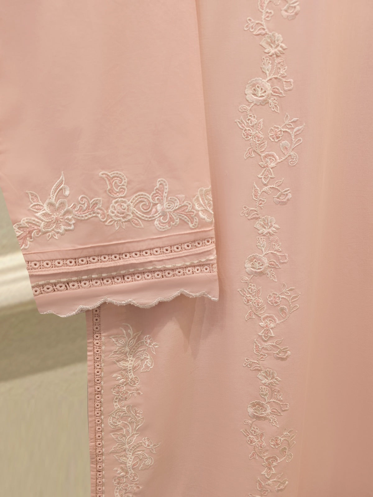 2 Piece - Embroidered Cambric Suit S115015