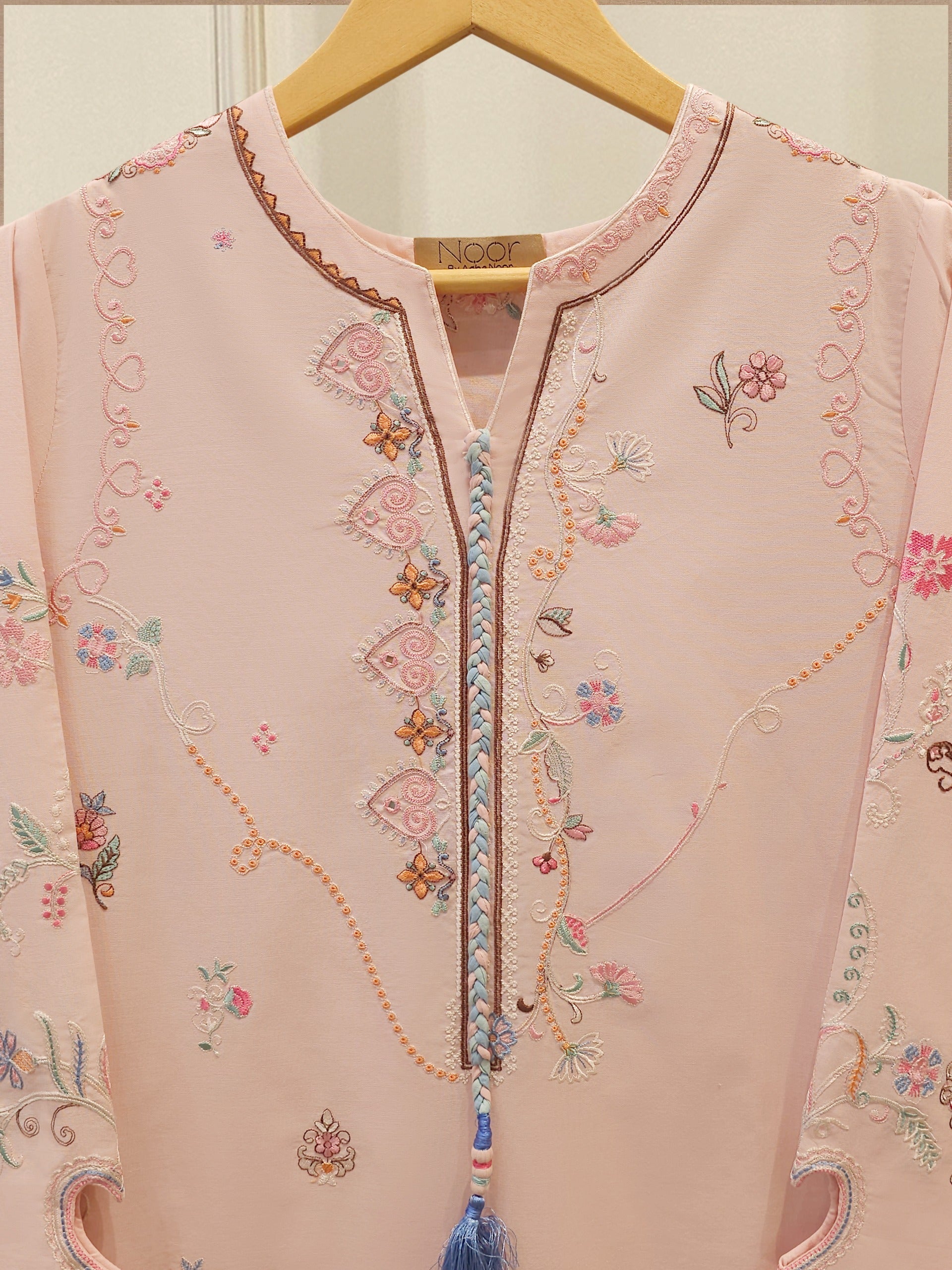 2 Piece - Embroidered Cambric Suit WS00398