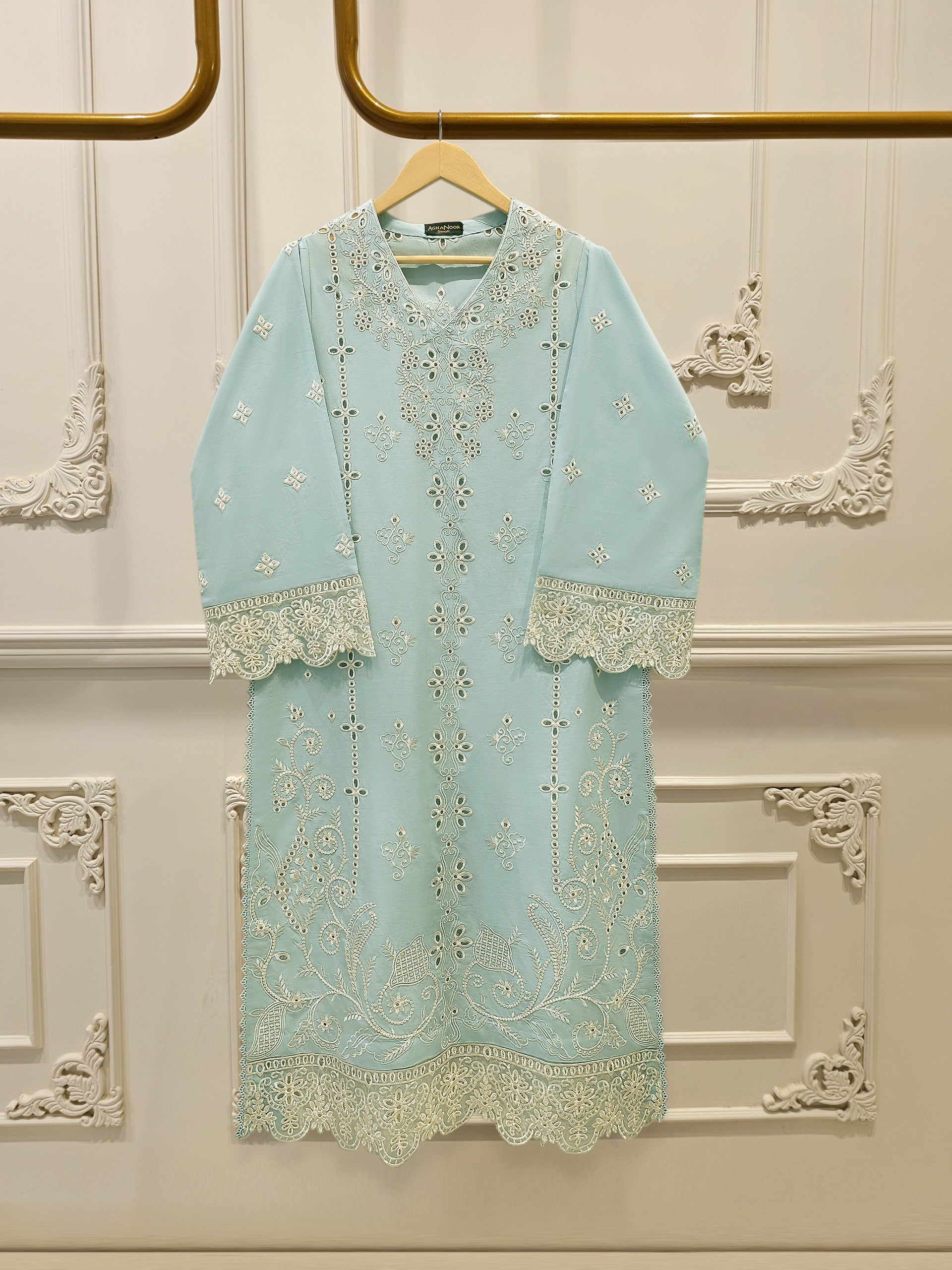 2 Piece - Embroidered Cambric Suit S115148