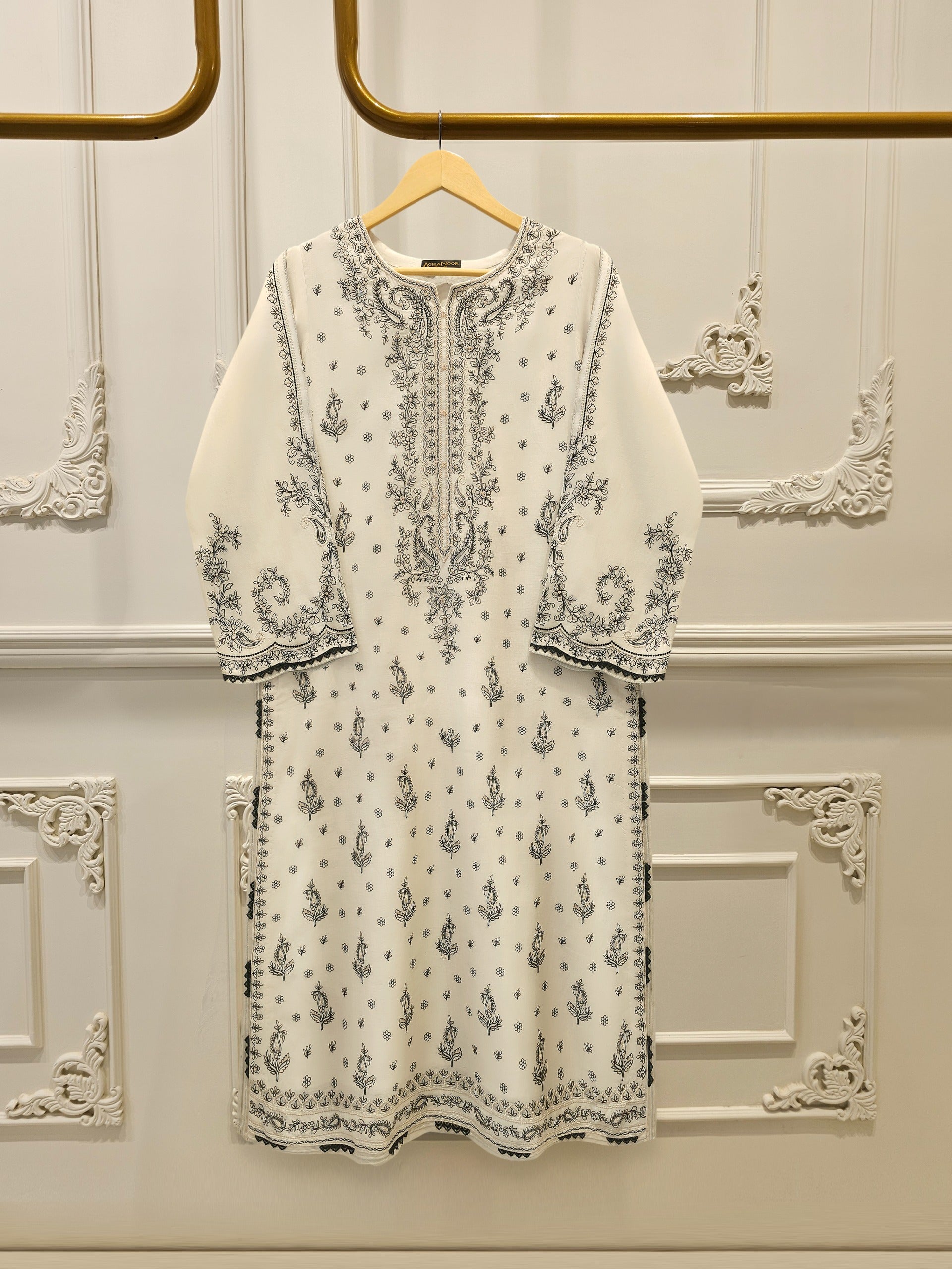 2 Piece - Embroidered Kora Cotton Suit S115175