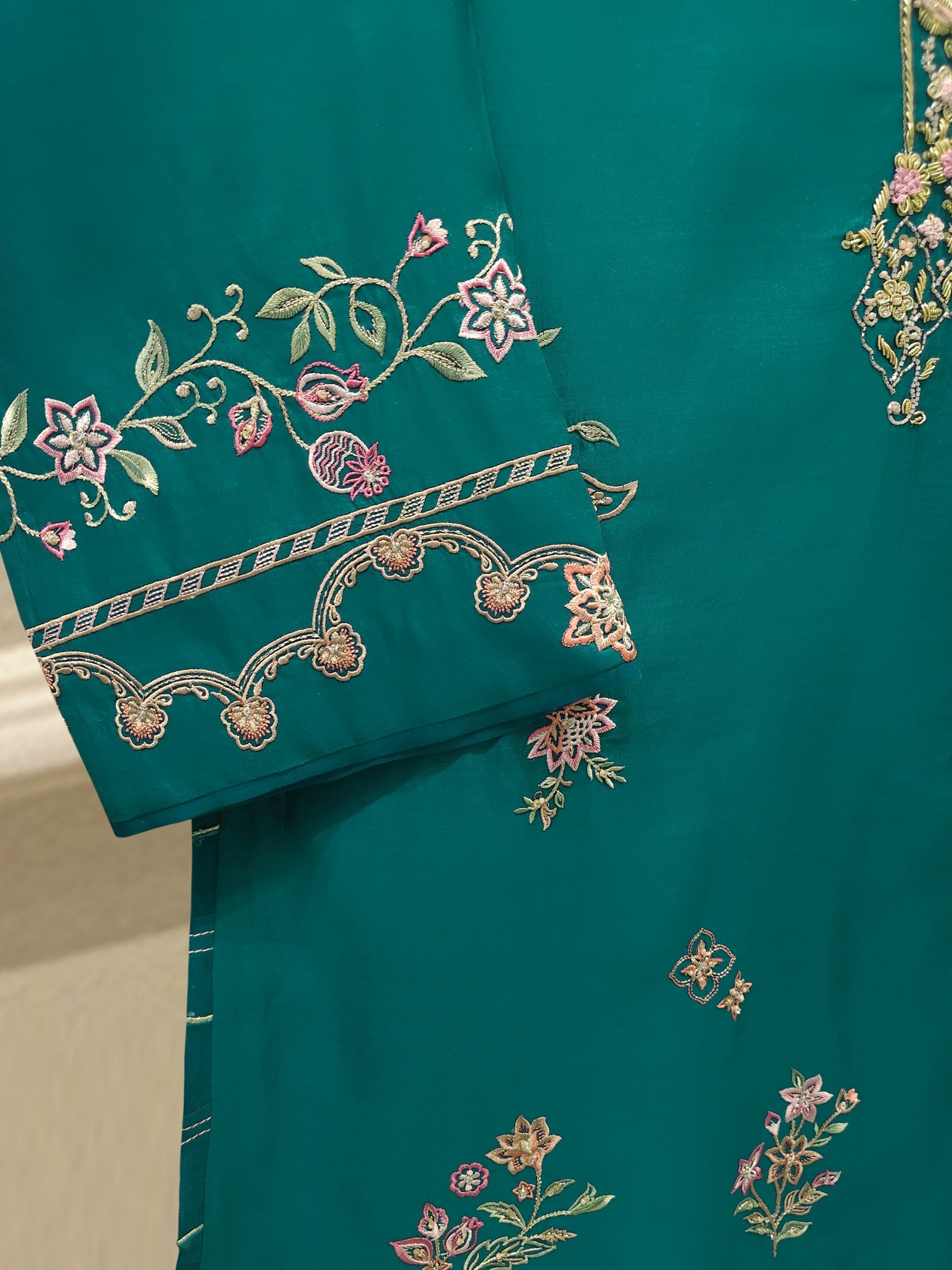 2 Piece - Pure Khaddi Silk Embroidered Suit S115176