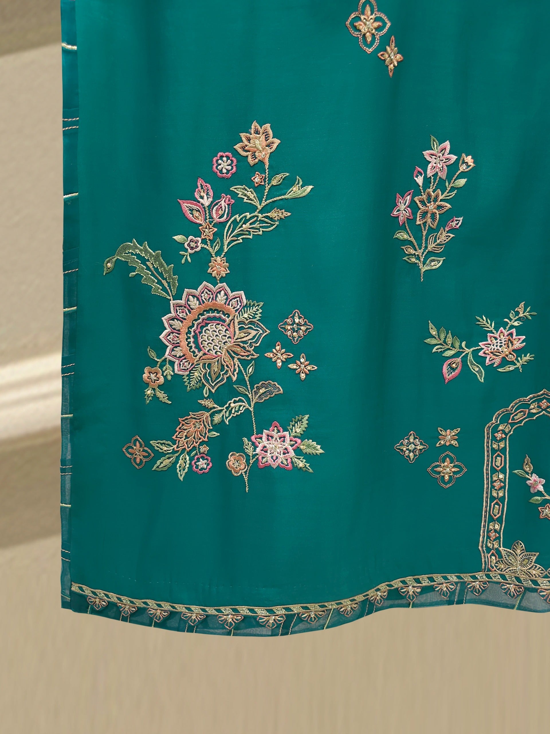 2 Piece - Pure Khaddi Silk Embroidered Suit S115176