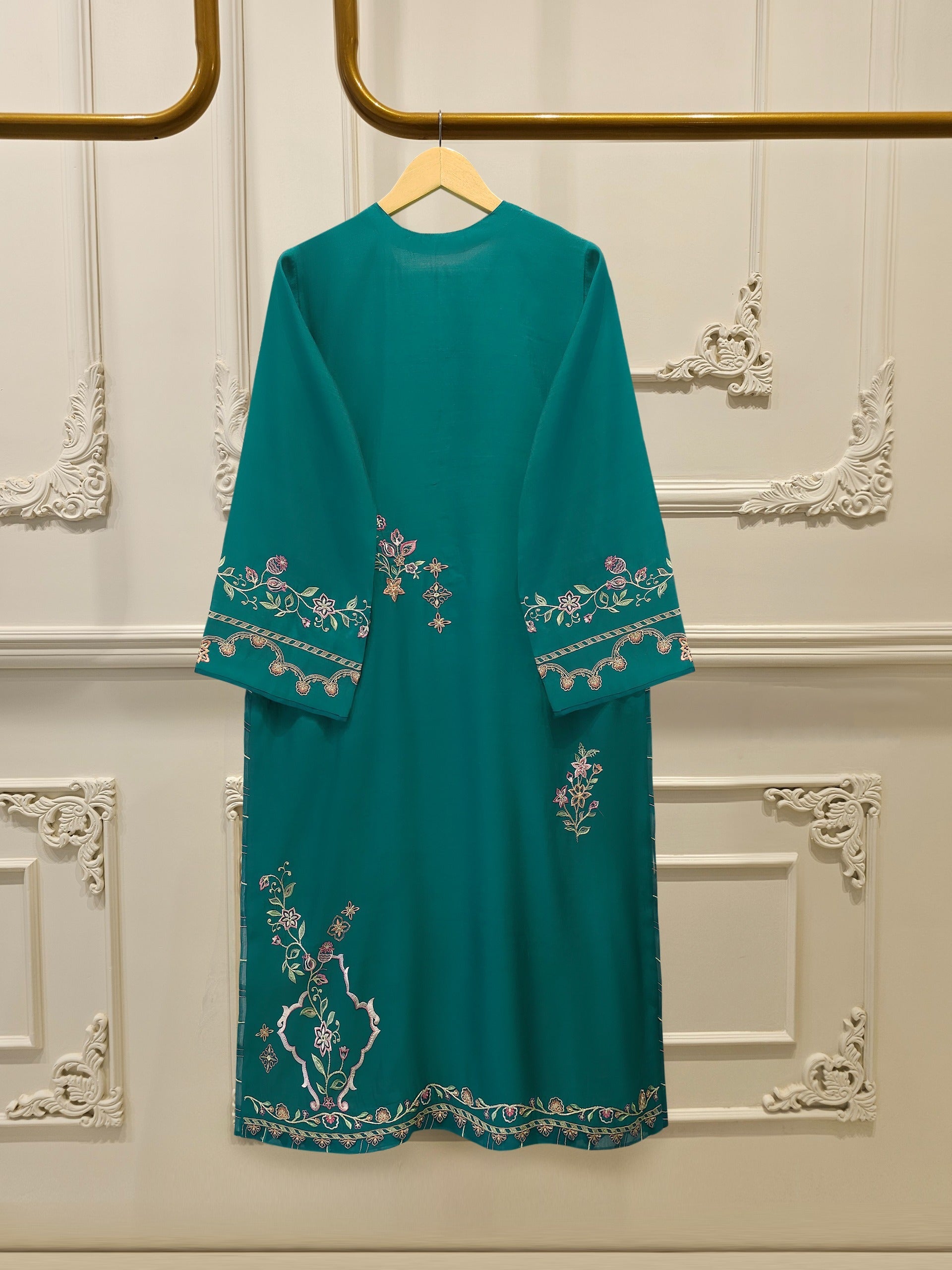 2 Piece - Pure Khaddi Silk Embroidered Suit S115176