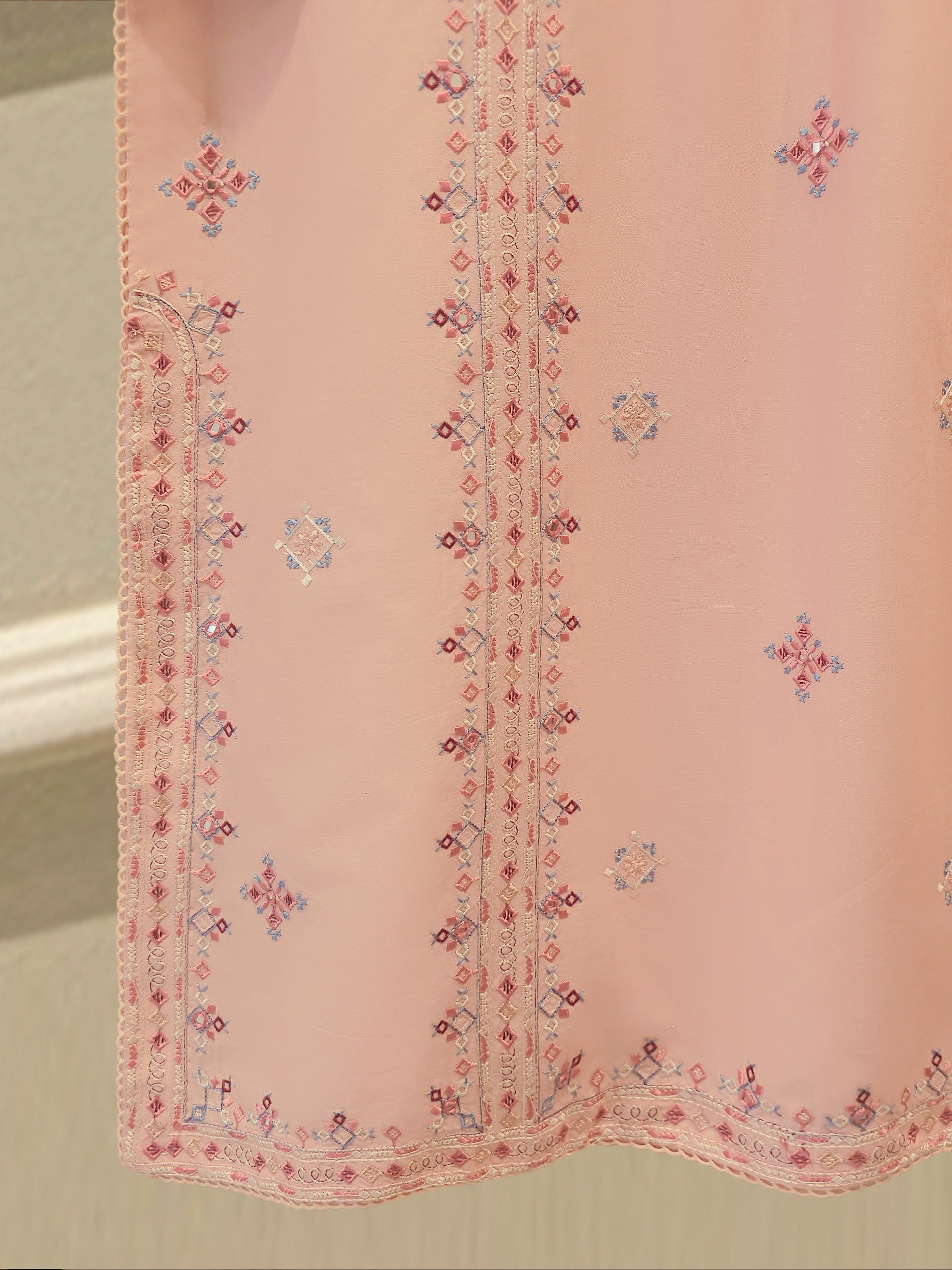 2 Piece - Embroidered Cambric Suit S115264