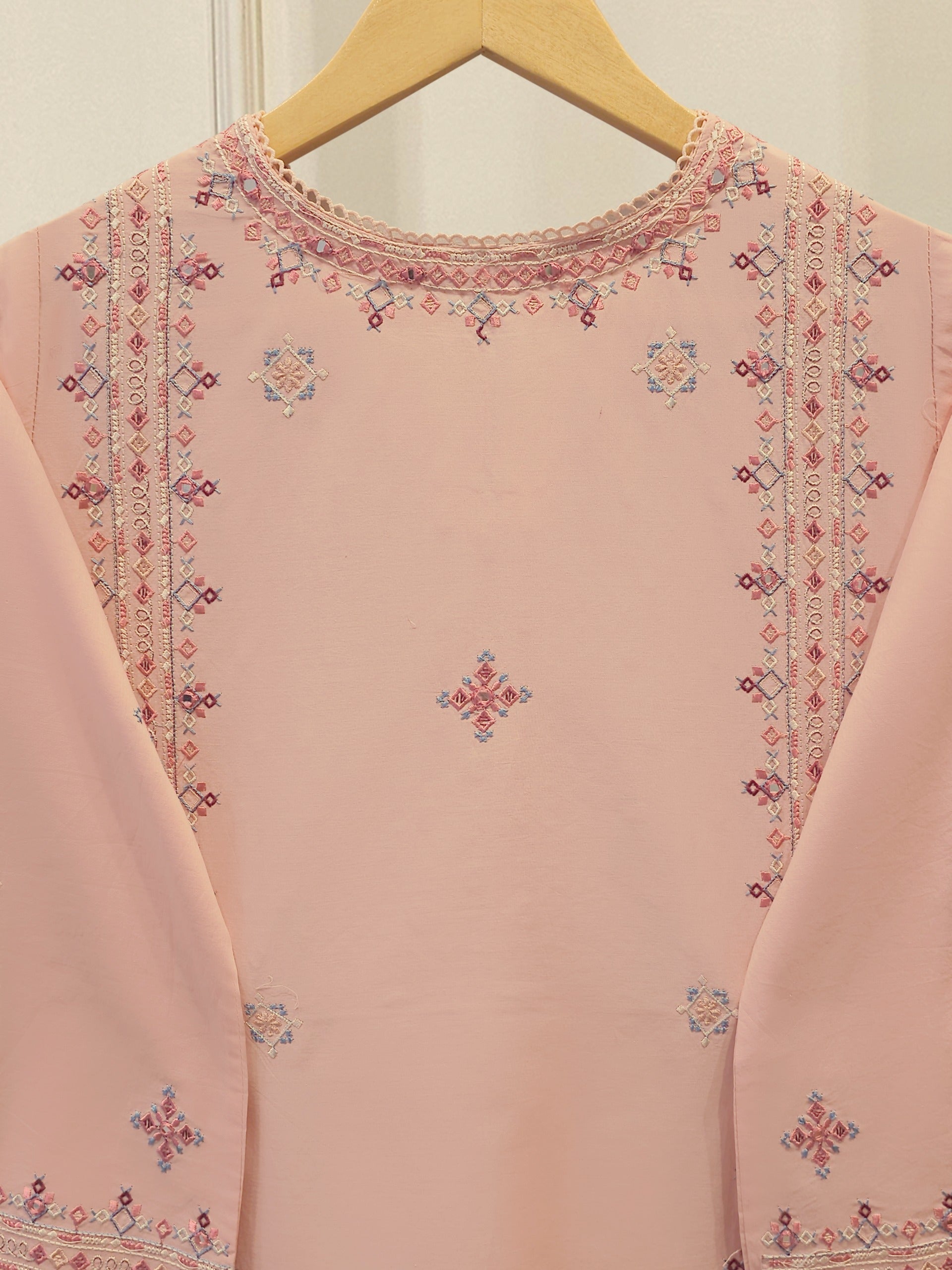 2 Piece - Embroidered Cambric Suit S115264