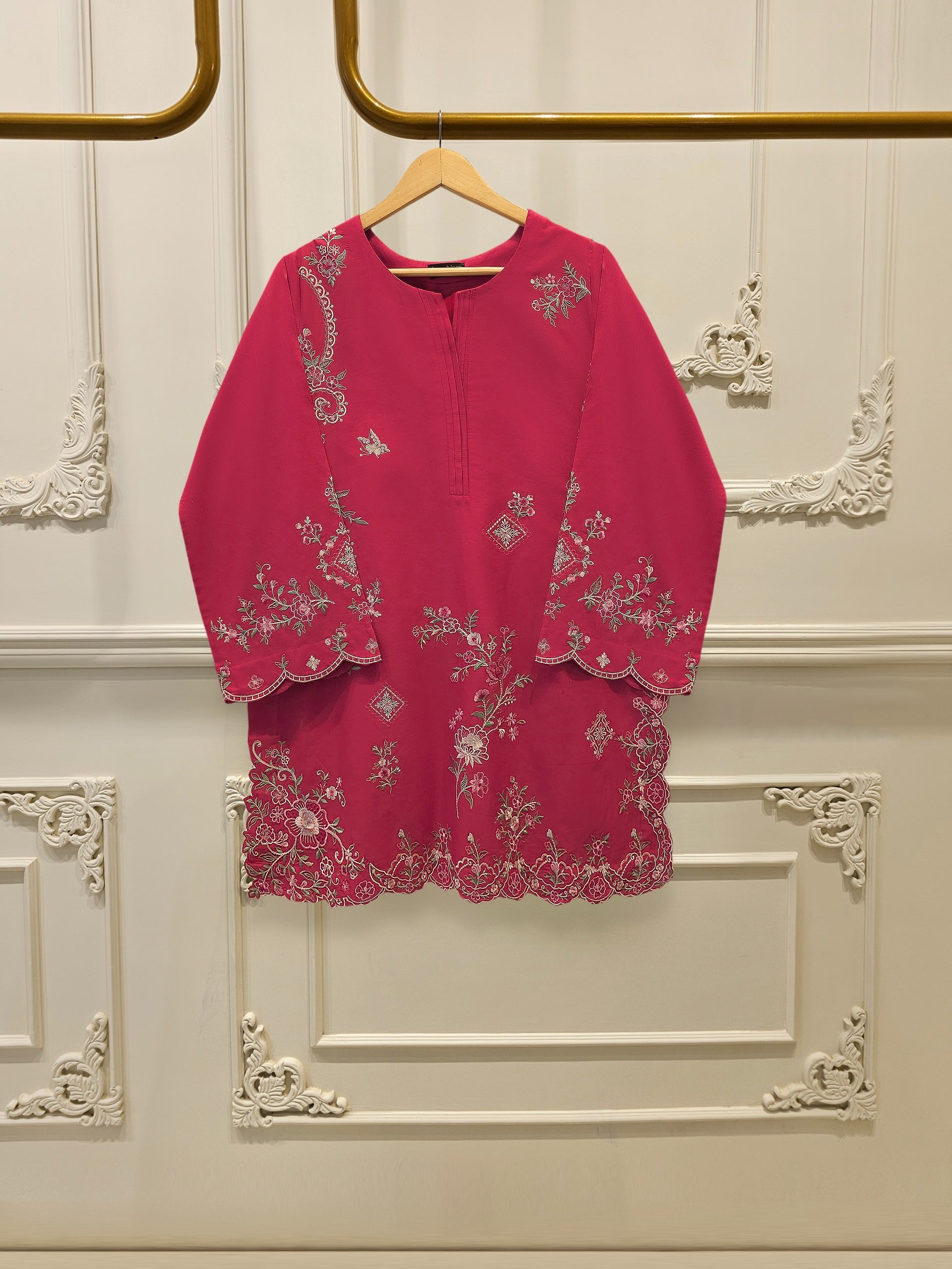2 Piece - Embroidered Cambric Suit S115267