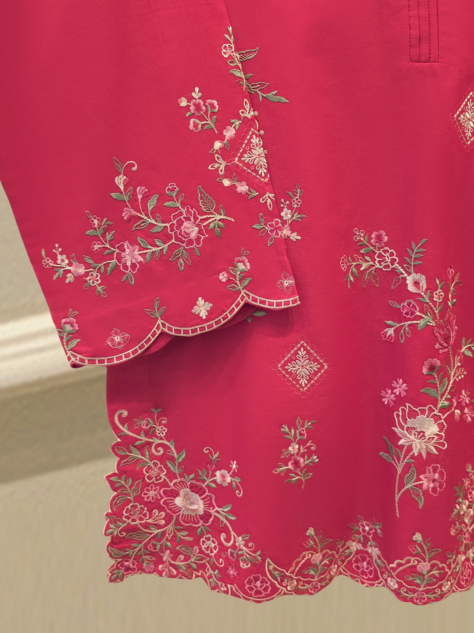 2 Piece - Embroidered Cambric Suit S115267