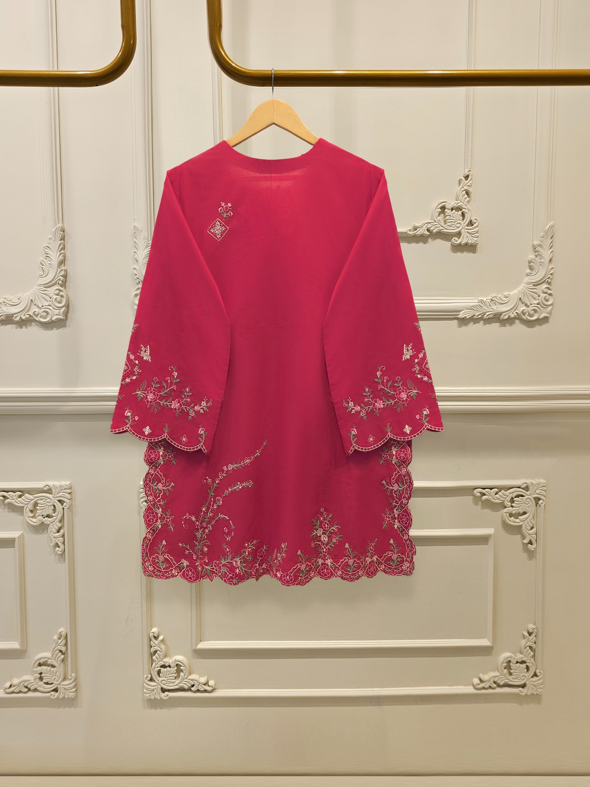 2 Piece - Embroidered Cambric Suit S115267