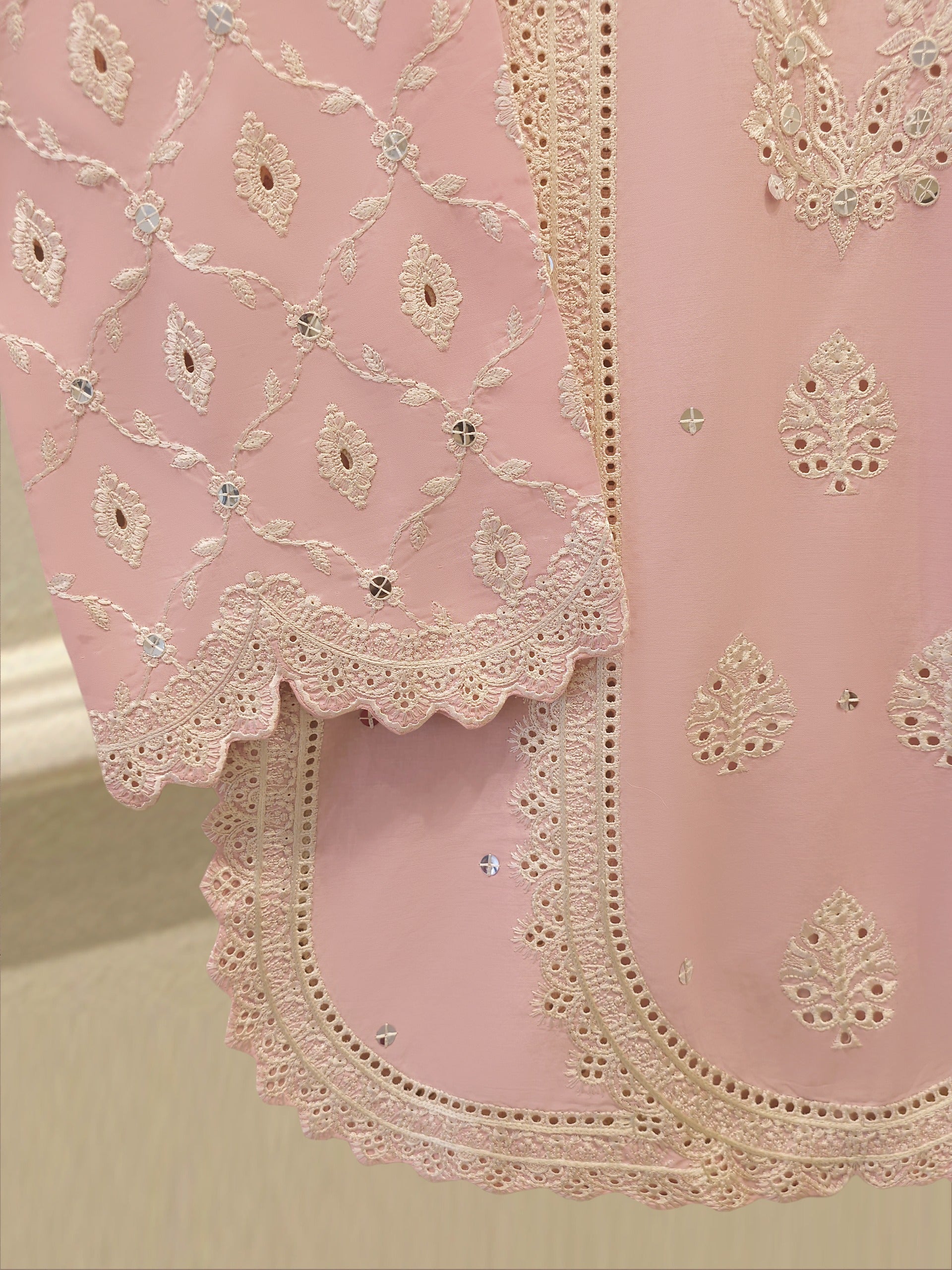 2 Piece - Embroidered Cambric Suit S115337