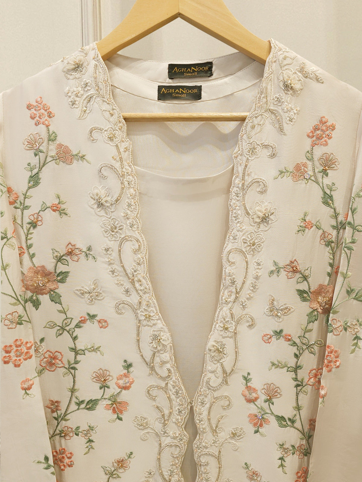 2 Piece- Pure Sheesha Silk Embroidered Suit S115385