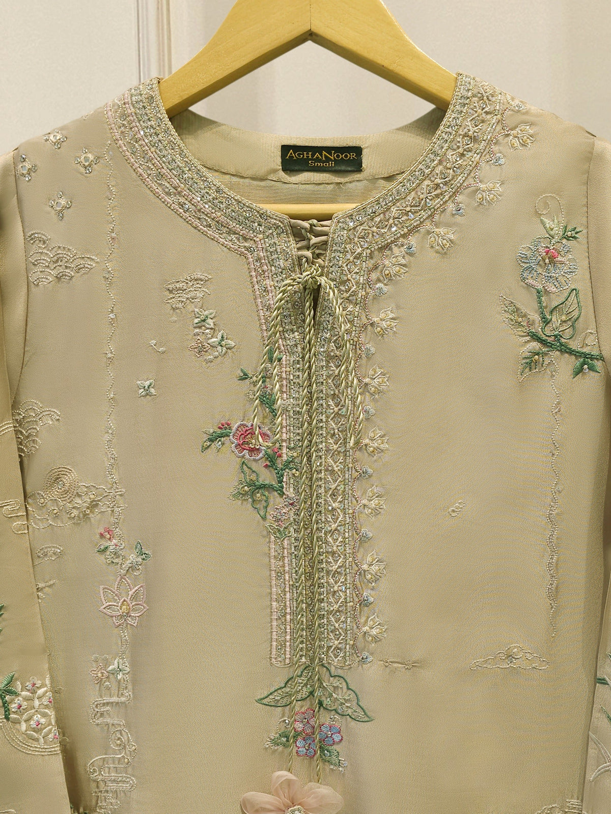 2 Piece- Pure Sheesha Silk Embroidered Suit S115395