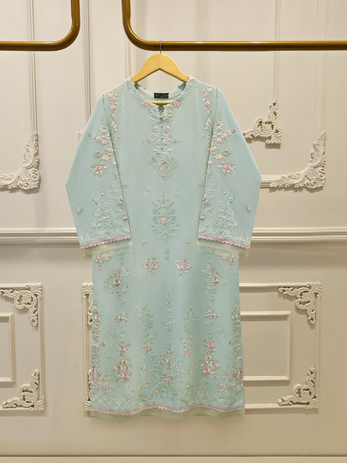 2 Piece - Embroidered Cambric Suit S115429