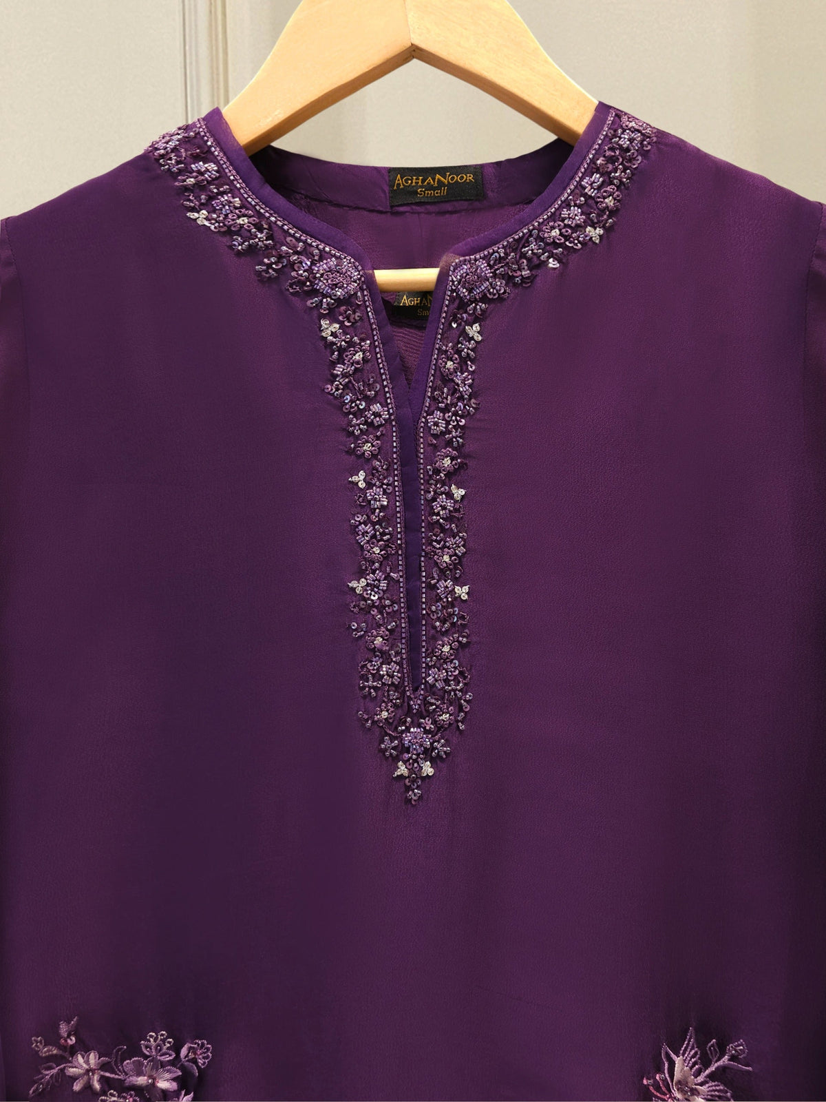 2 Piece- Pure Sheesha Silk Embroidered Suit S115575