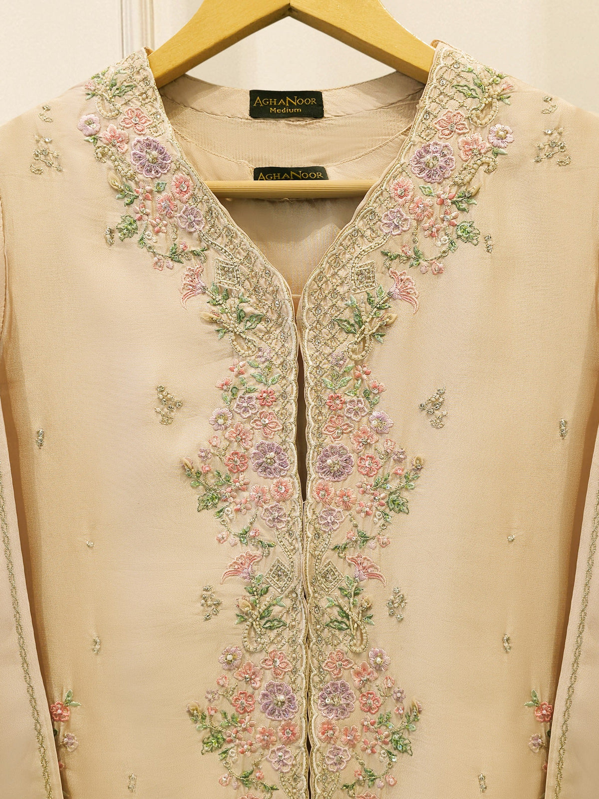 2 Piece- Pure Sheesha Silk Embroidered Suit S115651