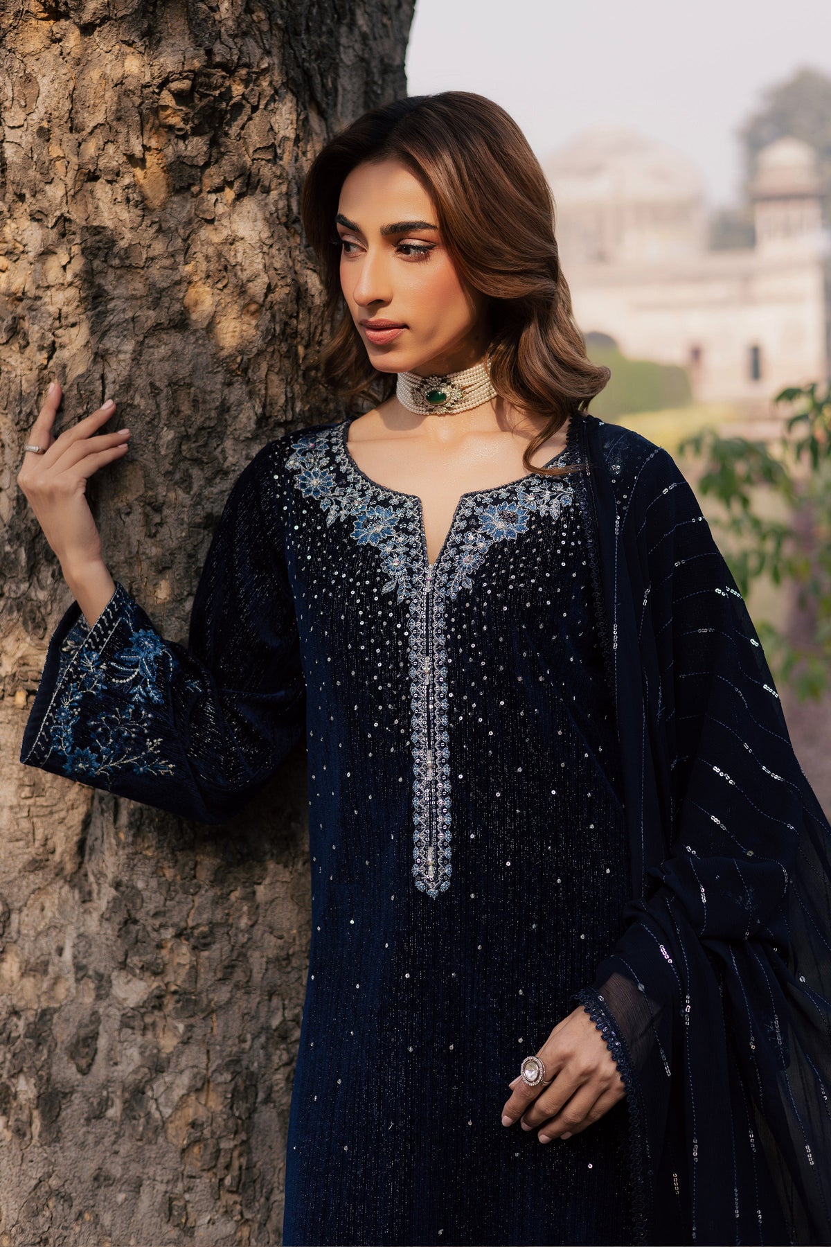 Whisper 3Pc - Velvet Formal Dress