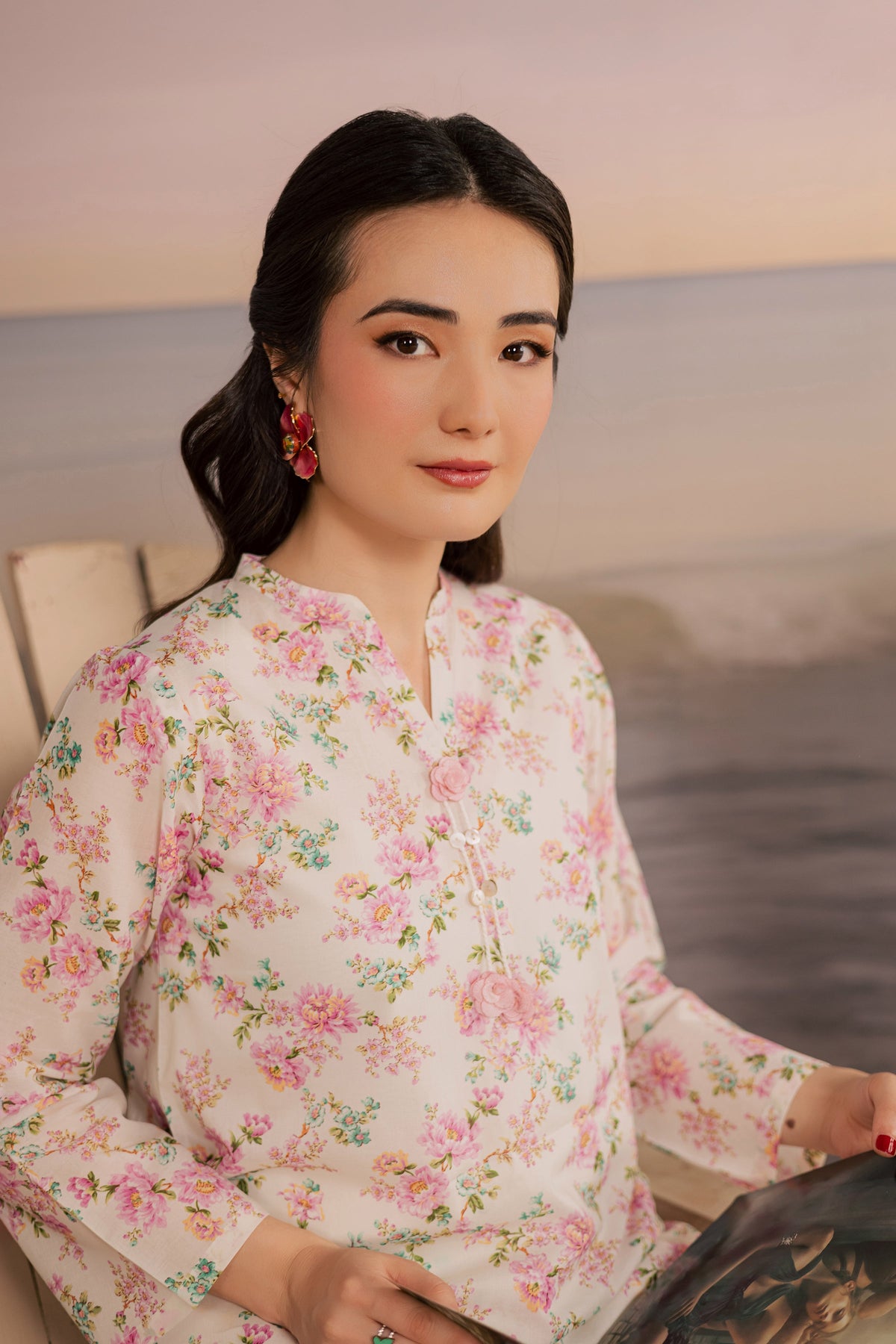 White Hawk 2Pc - Printed Lawn Dress