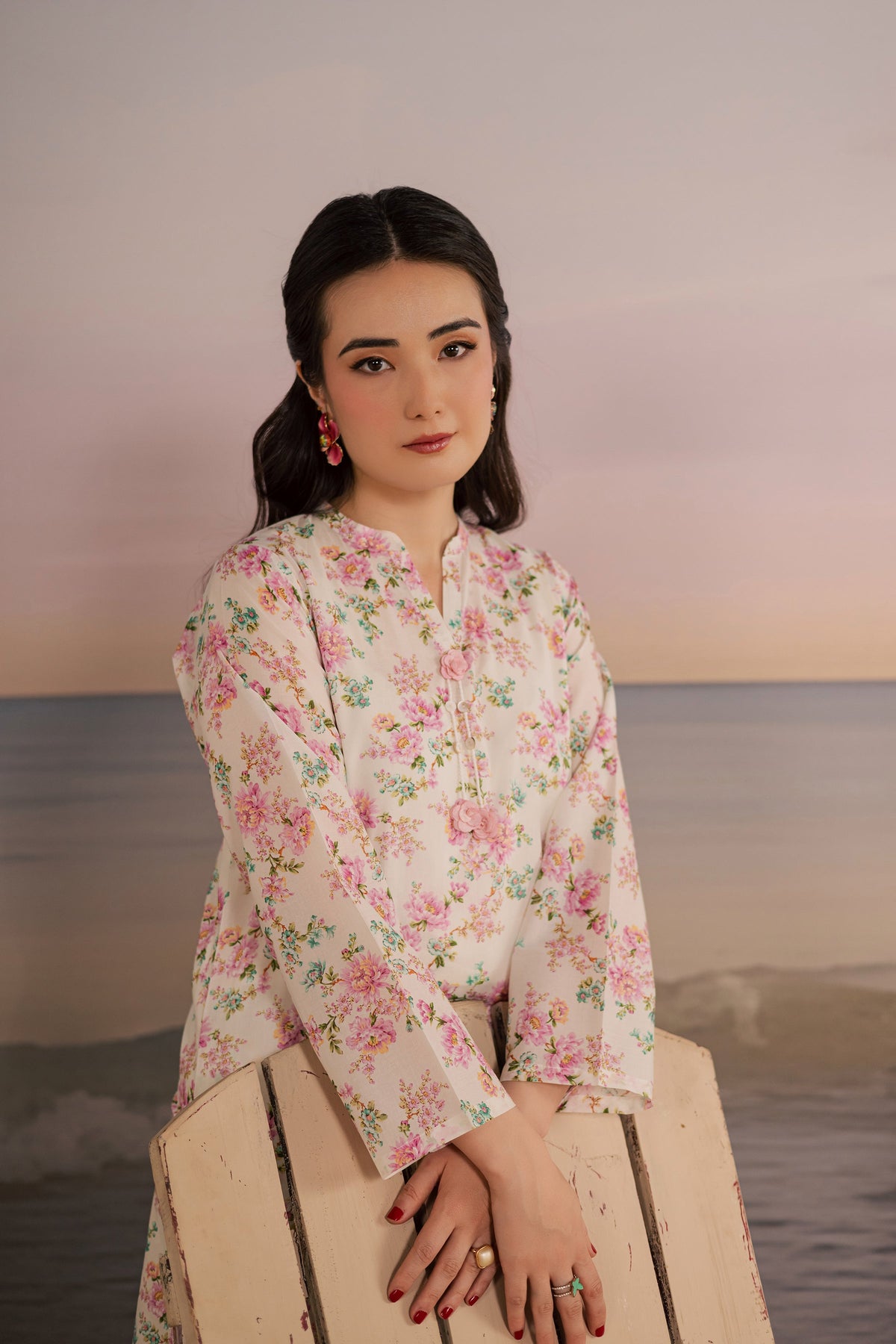 White Hawk 2Pc - Printed Lawn Dress