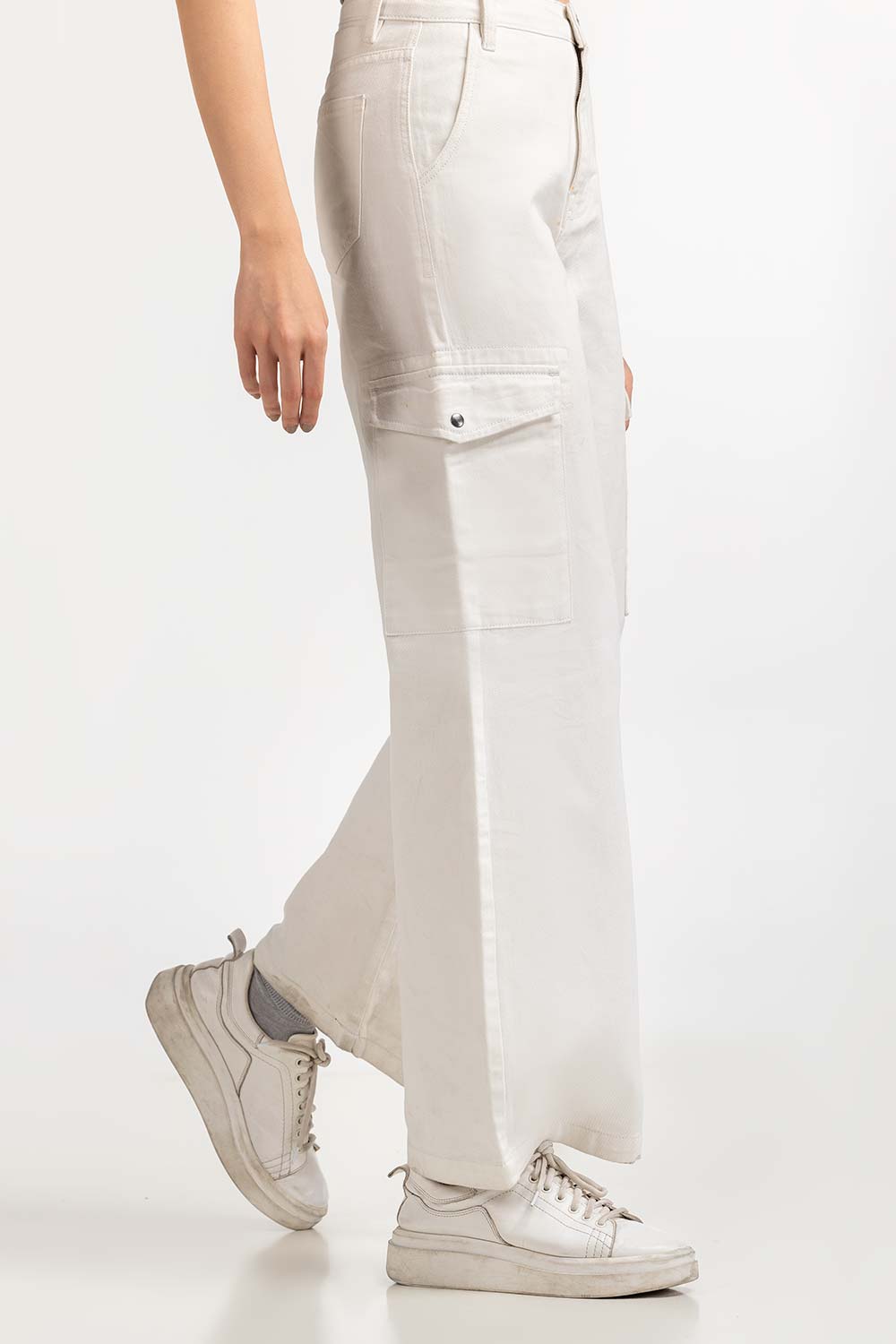 White Basic Trouser