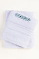 White Embroidered Towel