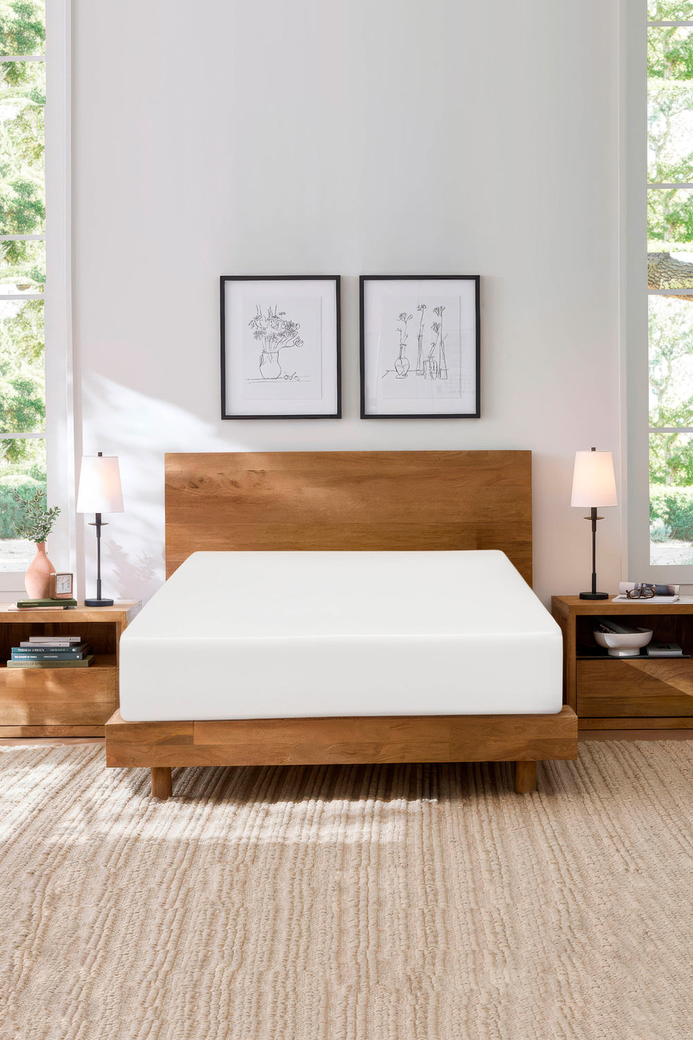 White Water Repellent Jersey Fitted Sheet 26