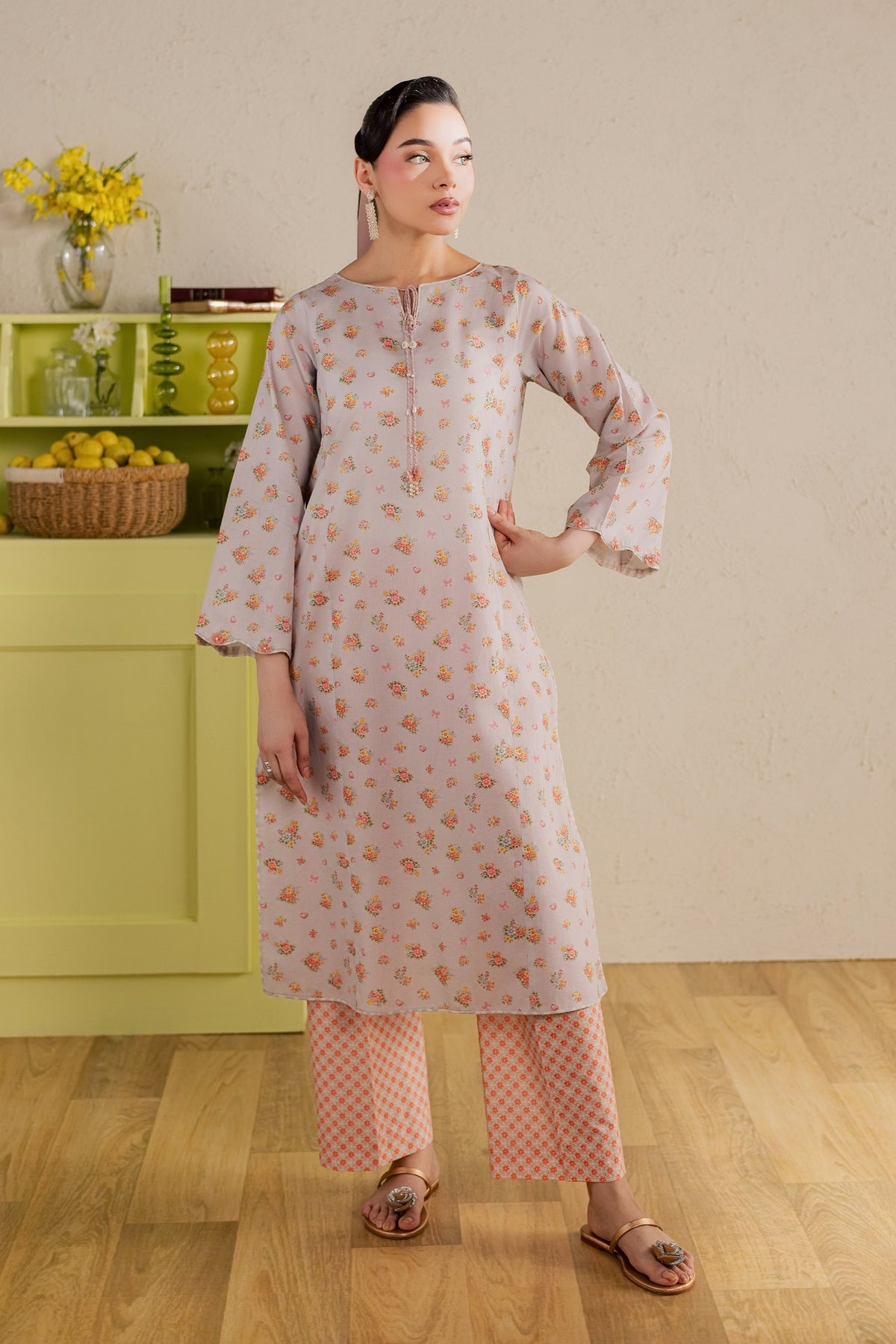 Yanny 2Pc - Printed Lawn Dress