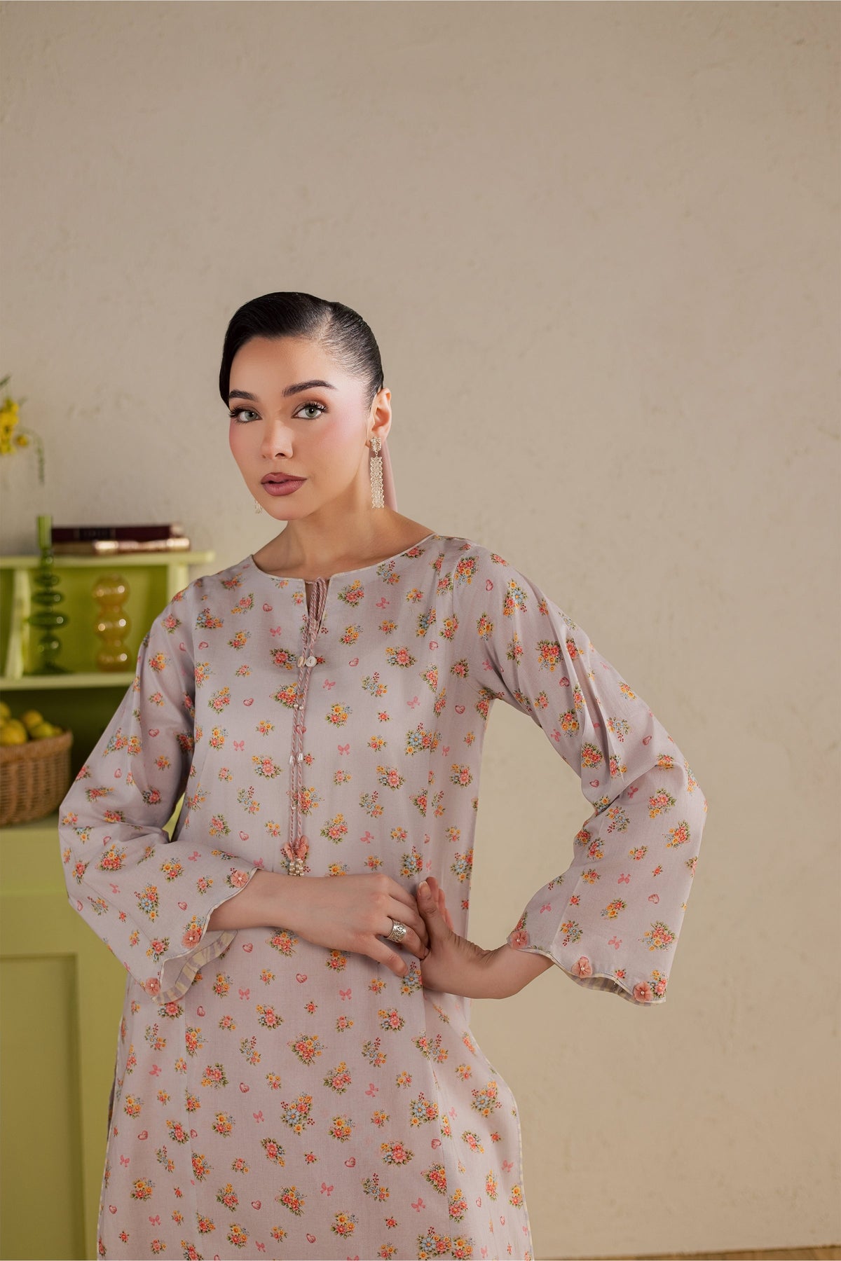 Yanny 2Pc - Printed Lawn Dress