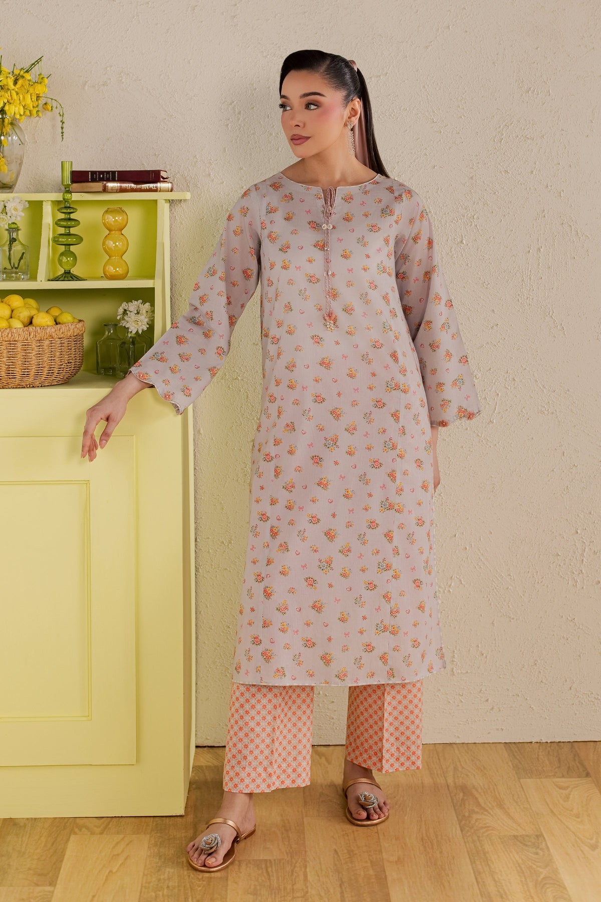 Yanny 2Pc - Printed Lawn Dress