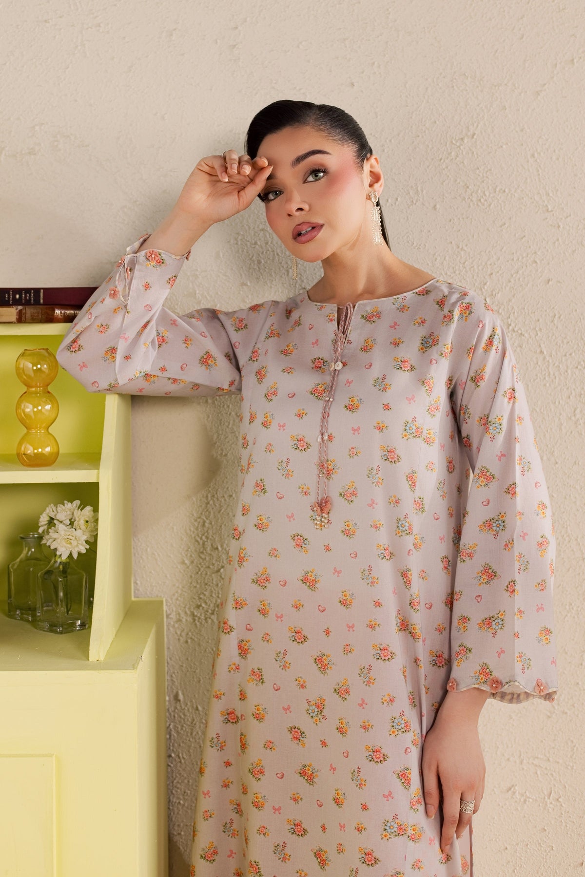 Yanny 2Pc - Printed Lawn Dress