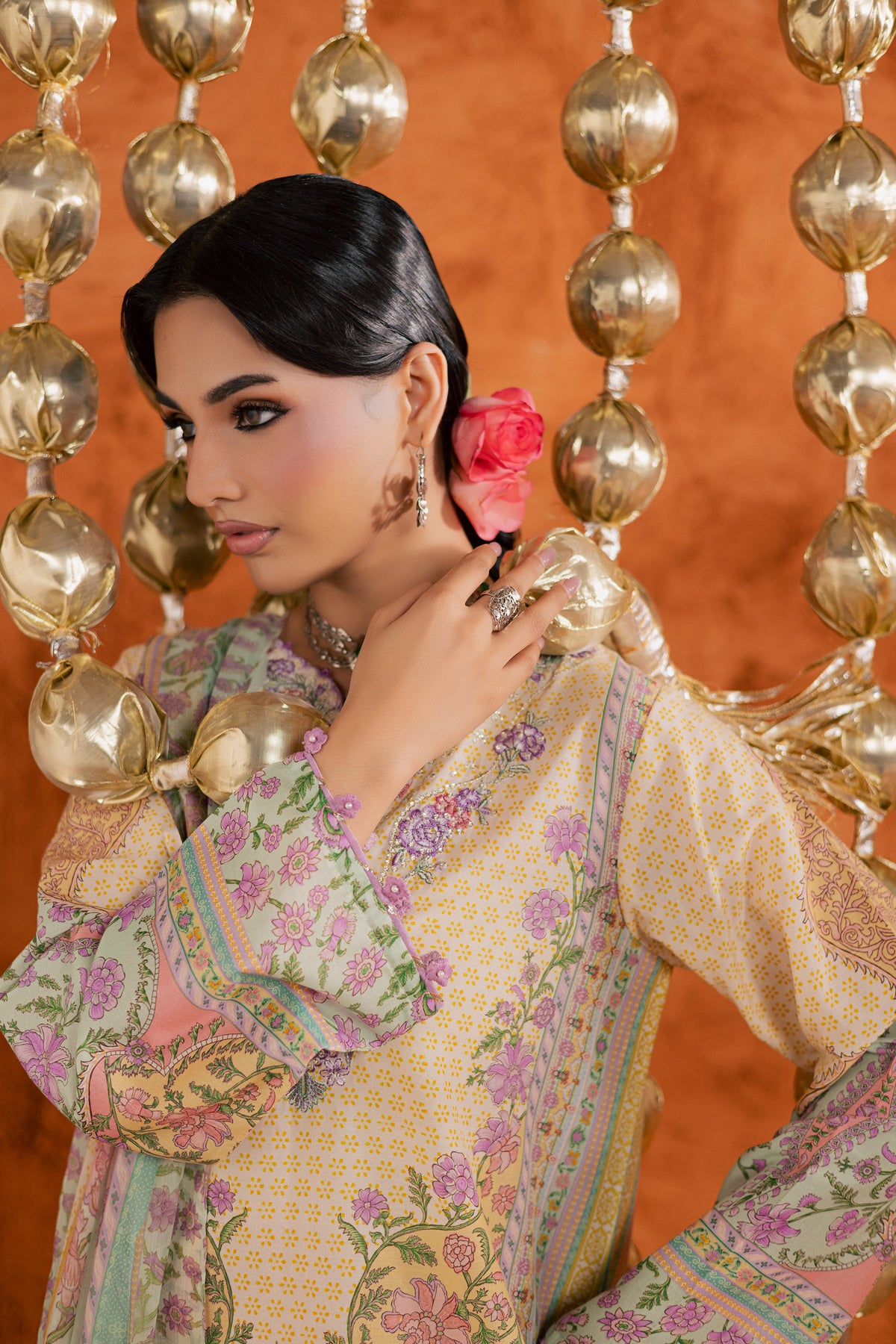 Yellow Tofu 3Pc - Printed Lawn Dress