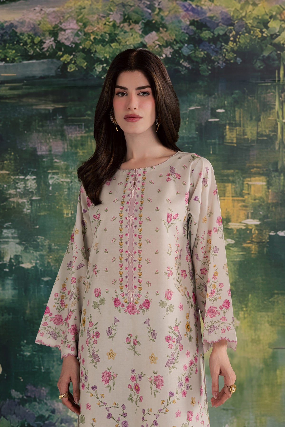 Yuki B 2Pc - Printed Lawn Dress